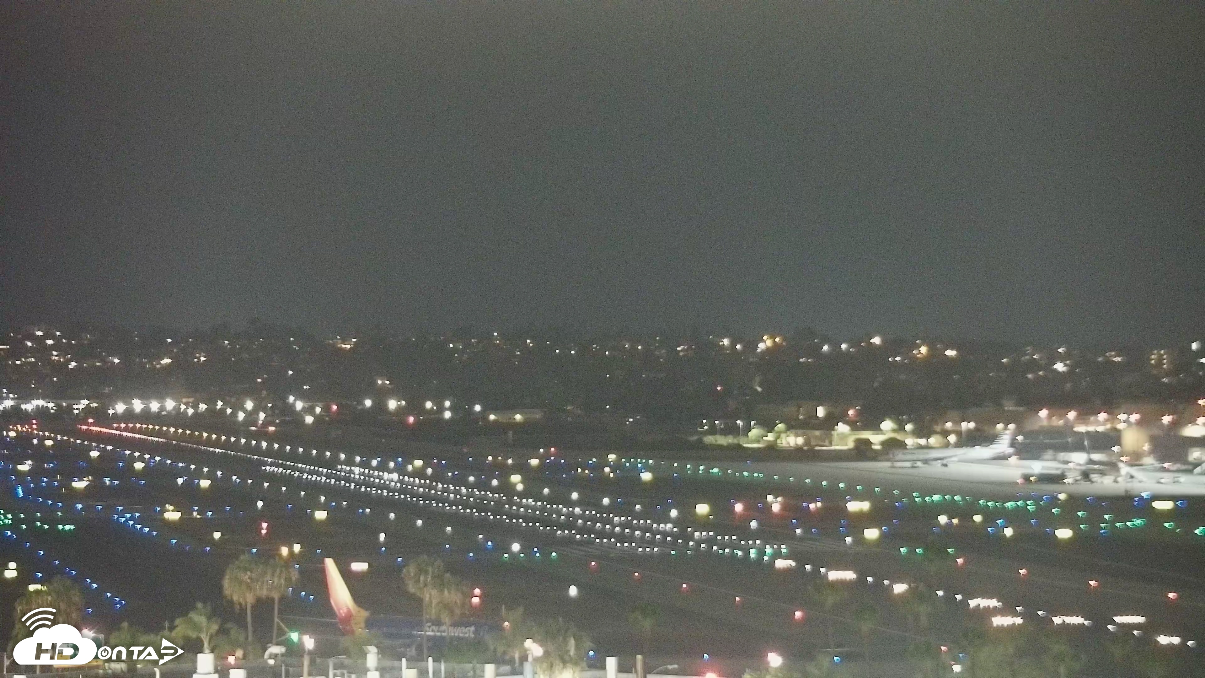Snapshot of SD Lindbergh Airport & Bay Live Webcam taken Jun 24, 2026, 9:17pm PDT