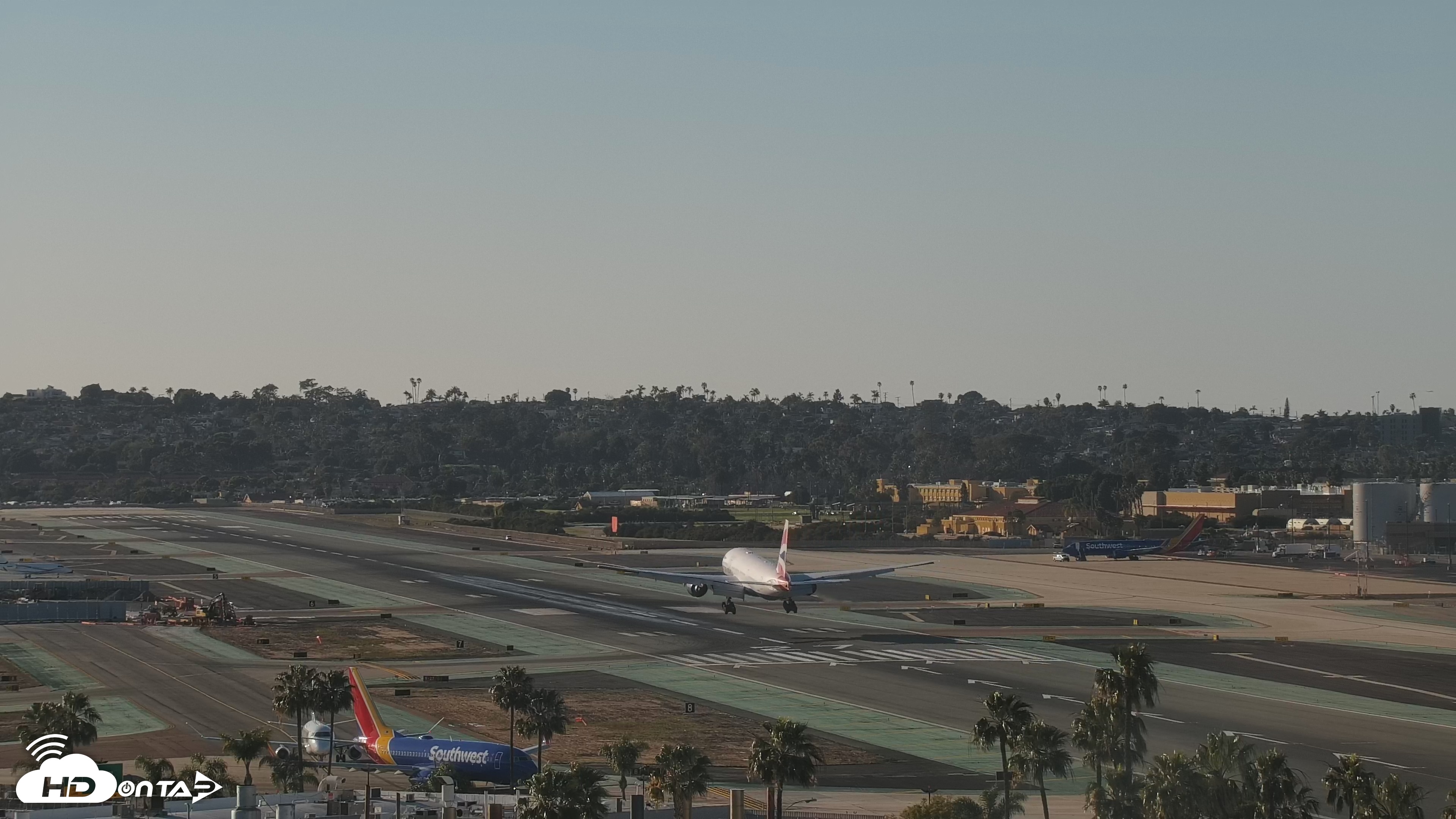 Snapshot of SD Lindbergh Airport & Bay Live Webcam taken Feb 20, 2026, 4:08pm PST