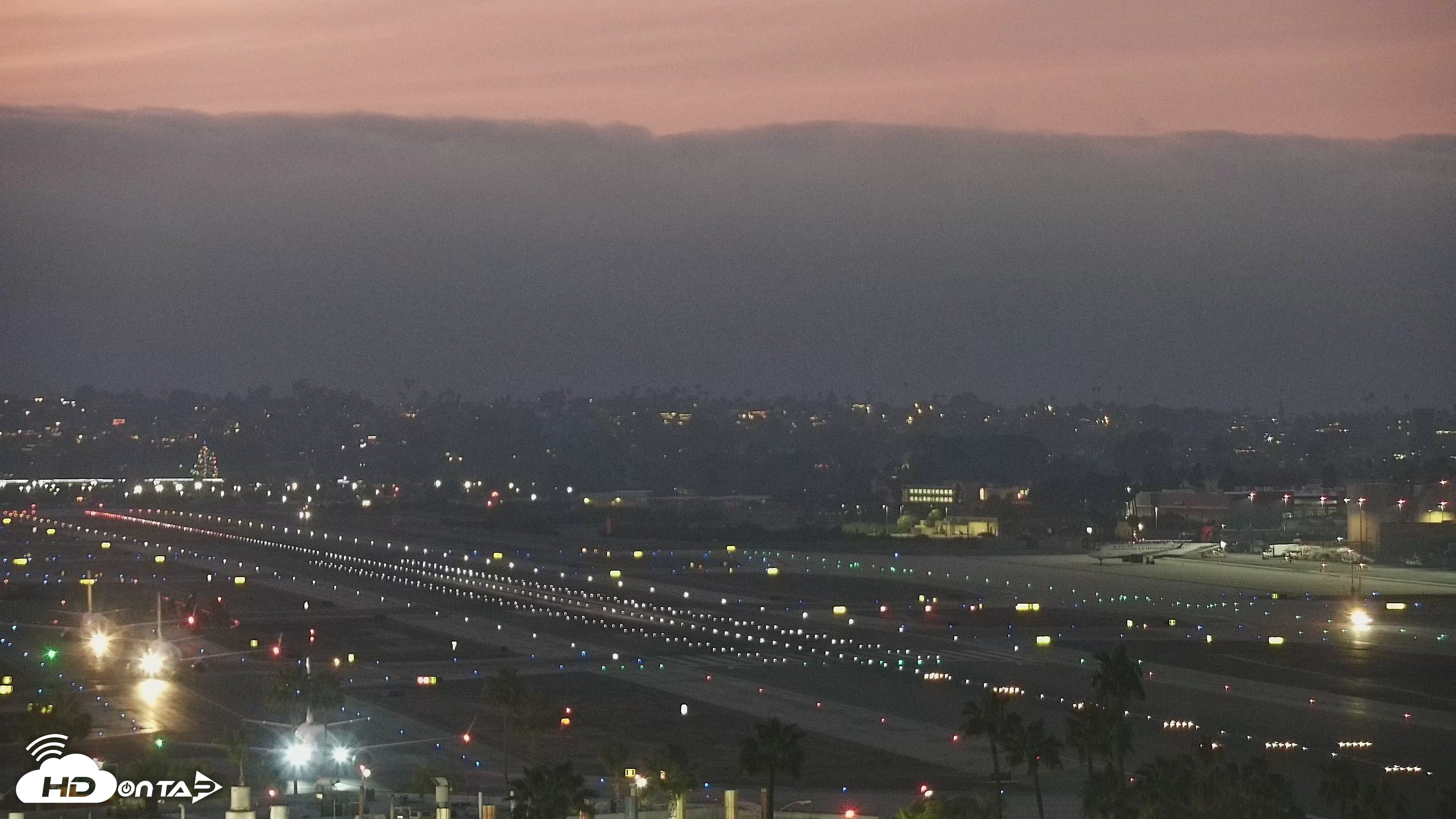 Snapshot of SD Lindbergh Airport & Bay Live Webcam taken Dec 12, 2025, 5:13pm PST