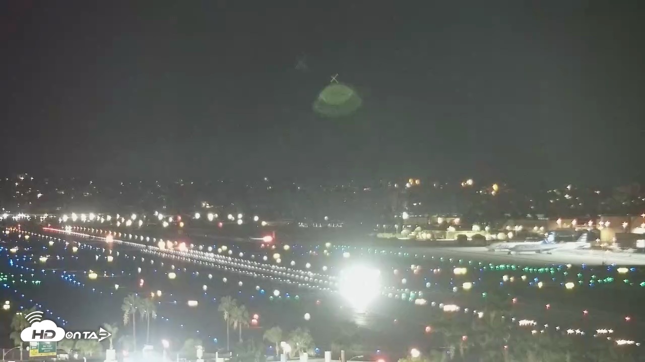 Snapshot of SD Lindbergh Airport & Bay Live Webcam taken Oct 19, 2026, 6:12am PDT