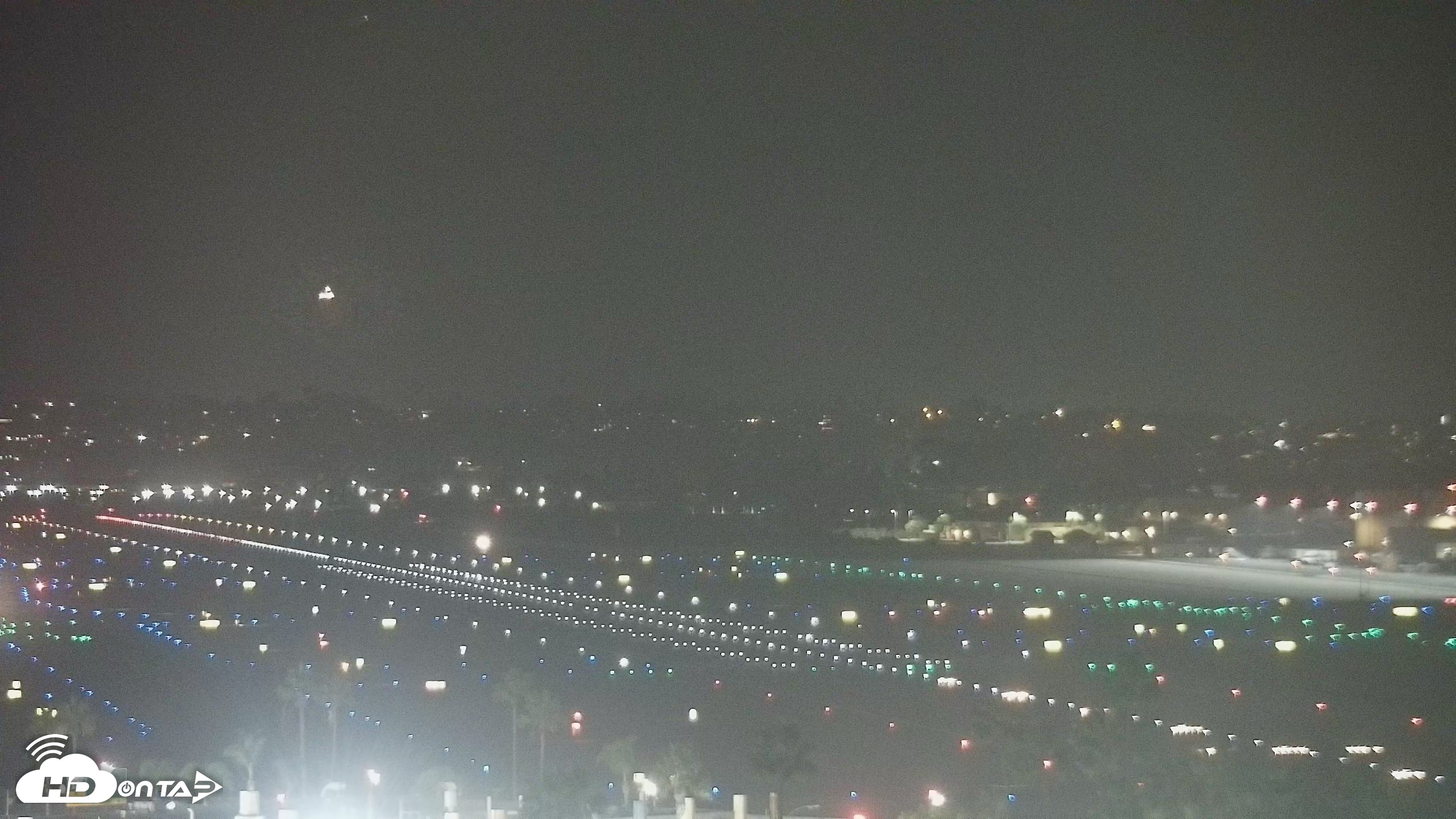 Snapshot of SD Lindbergh Airport & Bay Live Webcam taken Sep 30, 2026, 9:17pm PDT