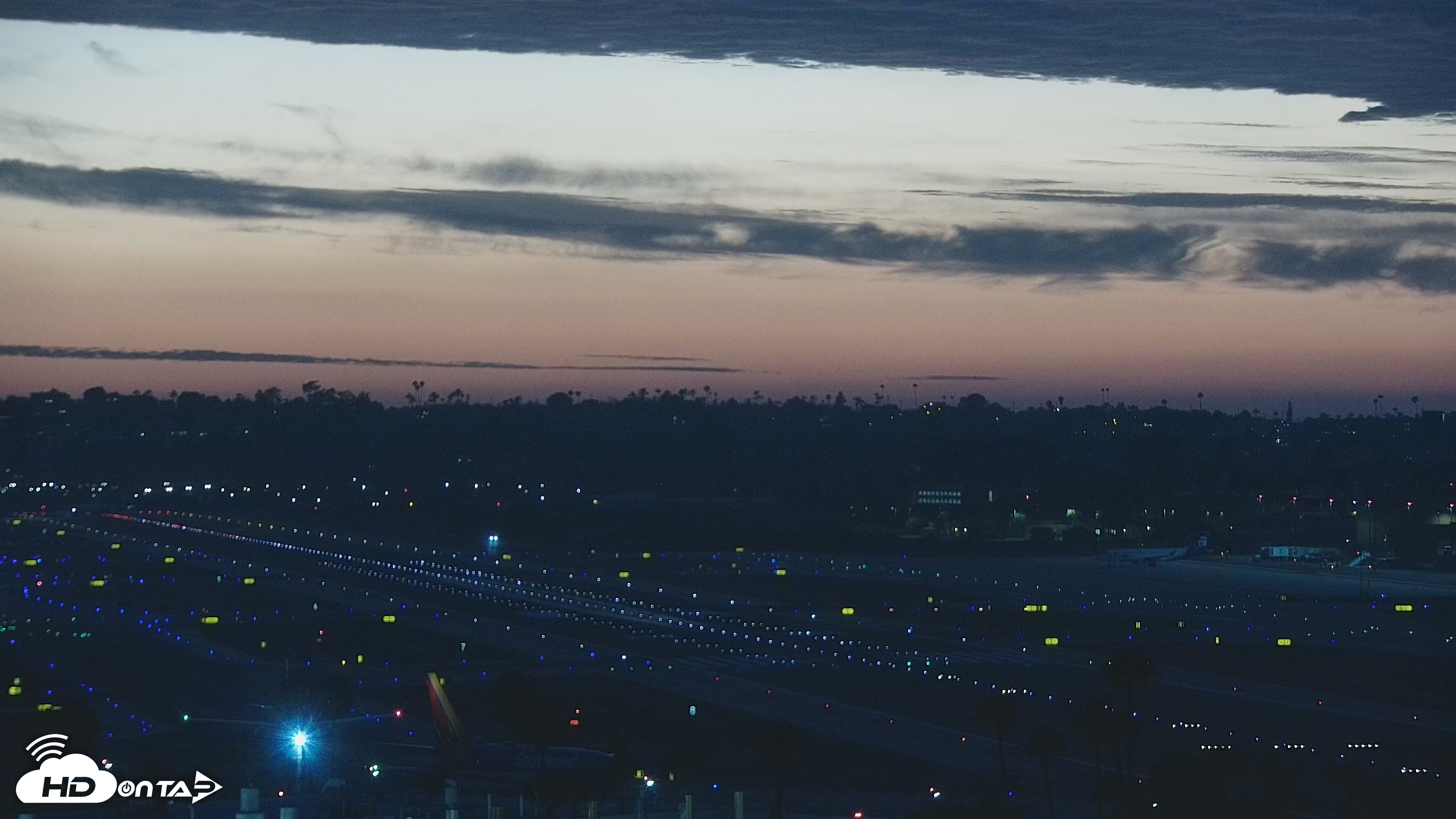 Snapshot of SD Lindbergh Airport & Bay Live Webcam taken Jul 20, 2026, 8:23pm PDT