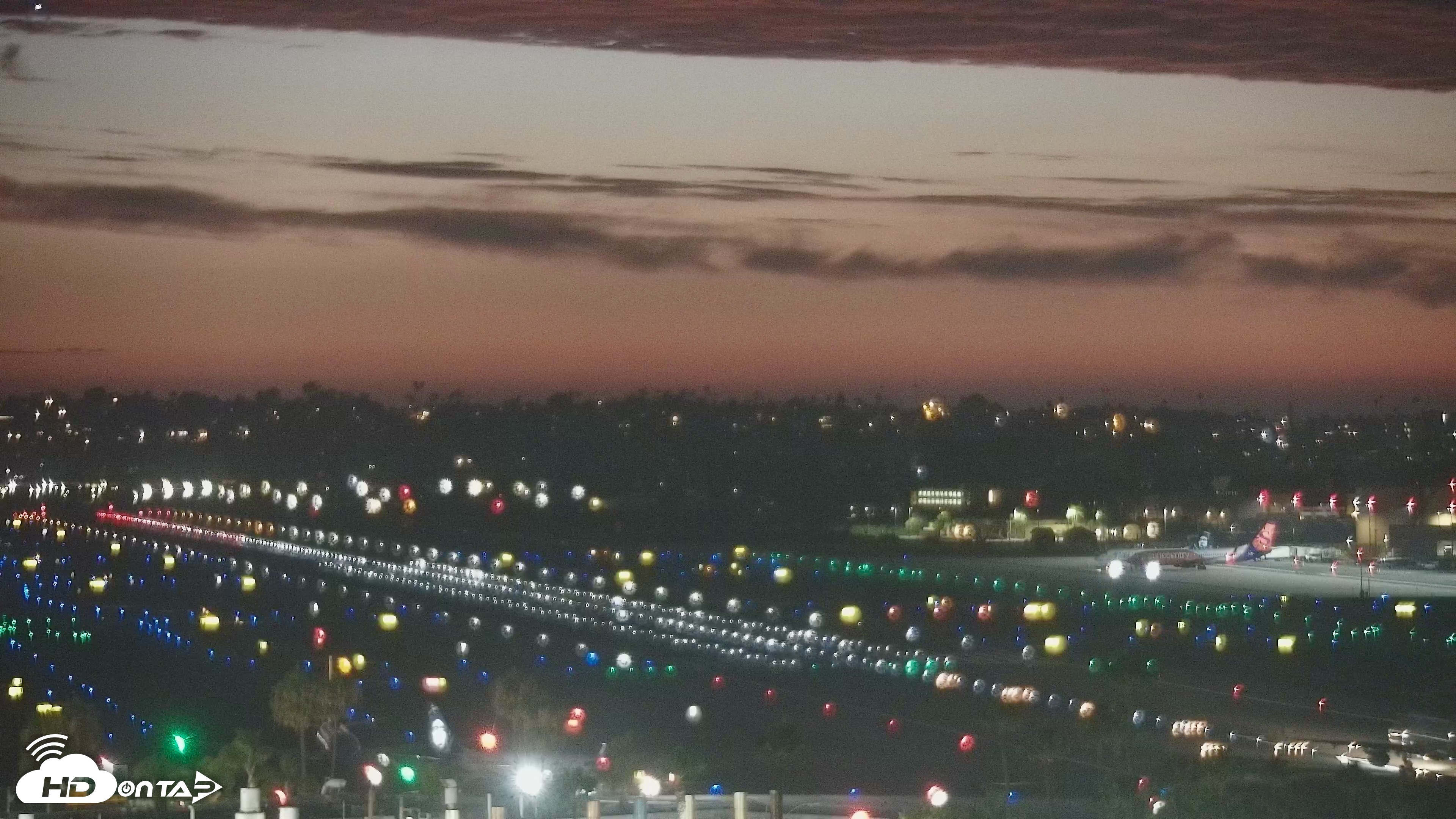 Snapshot of SD Lindbergh Airport & Bay Live Webcam taken Jul 20, 2026, 8:41pm PDT