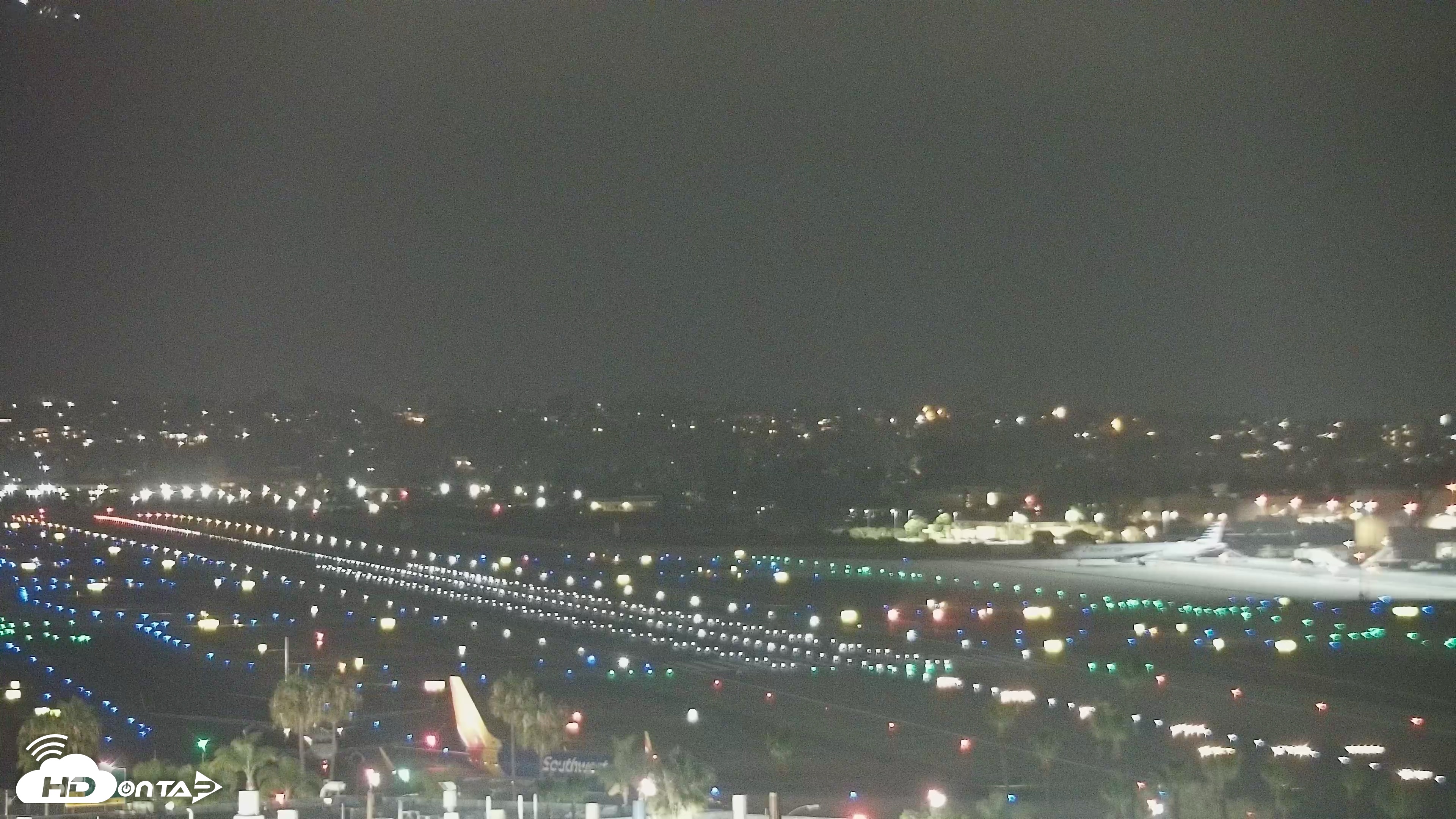 Snapshot of SD Lindbergh Airport & Bay Live Webcam taken Jun 7, 2026, 10:39pm PDT