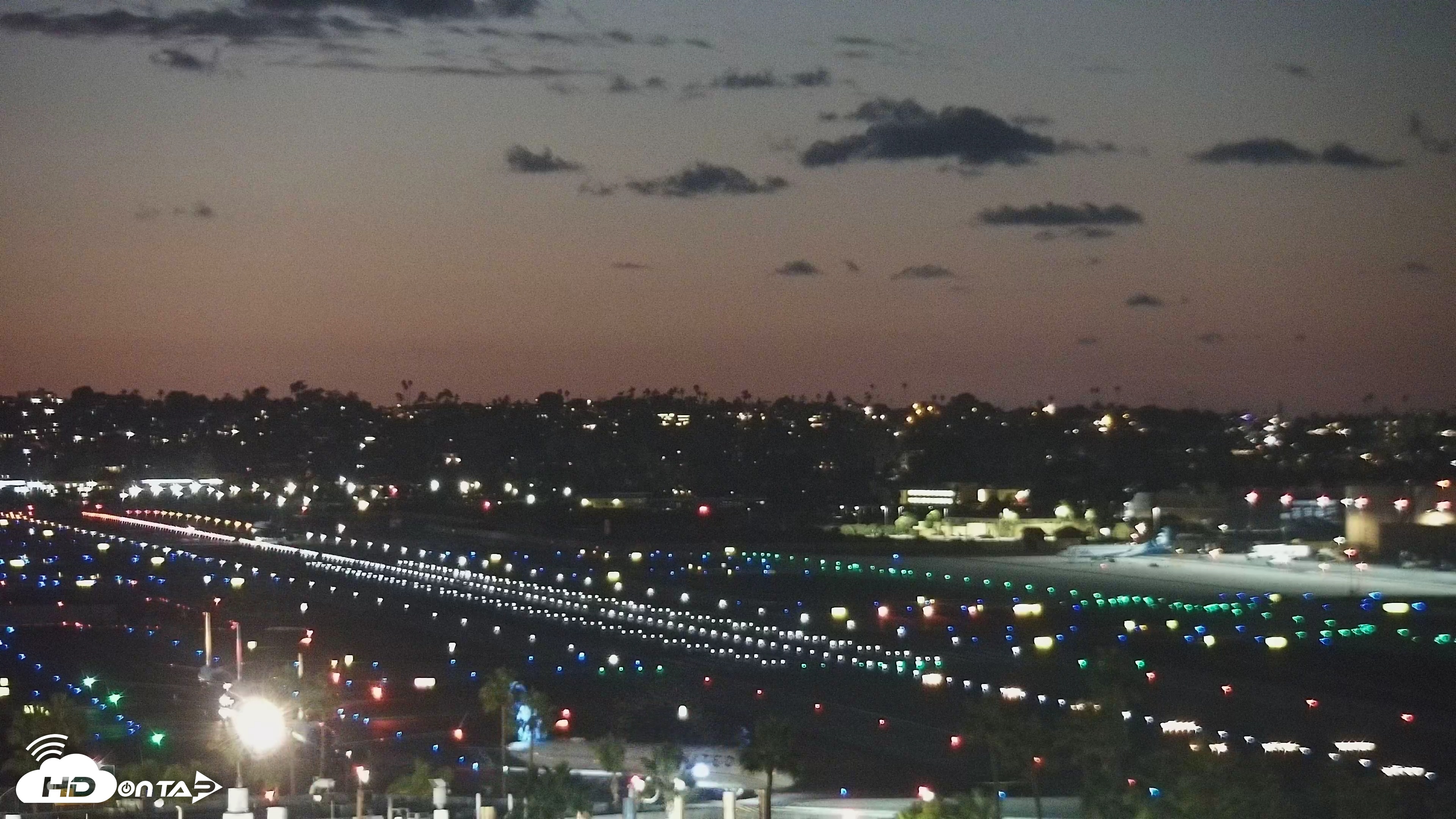 Snapshot of SD Lindbergh Airport & Bay Live Webcam taken Nov 19, 2025, 5:30pm PST