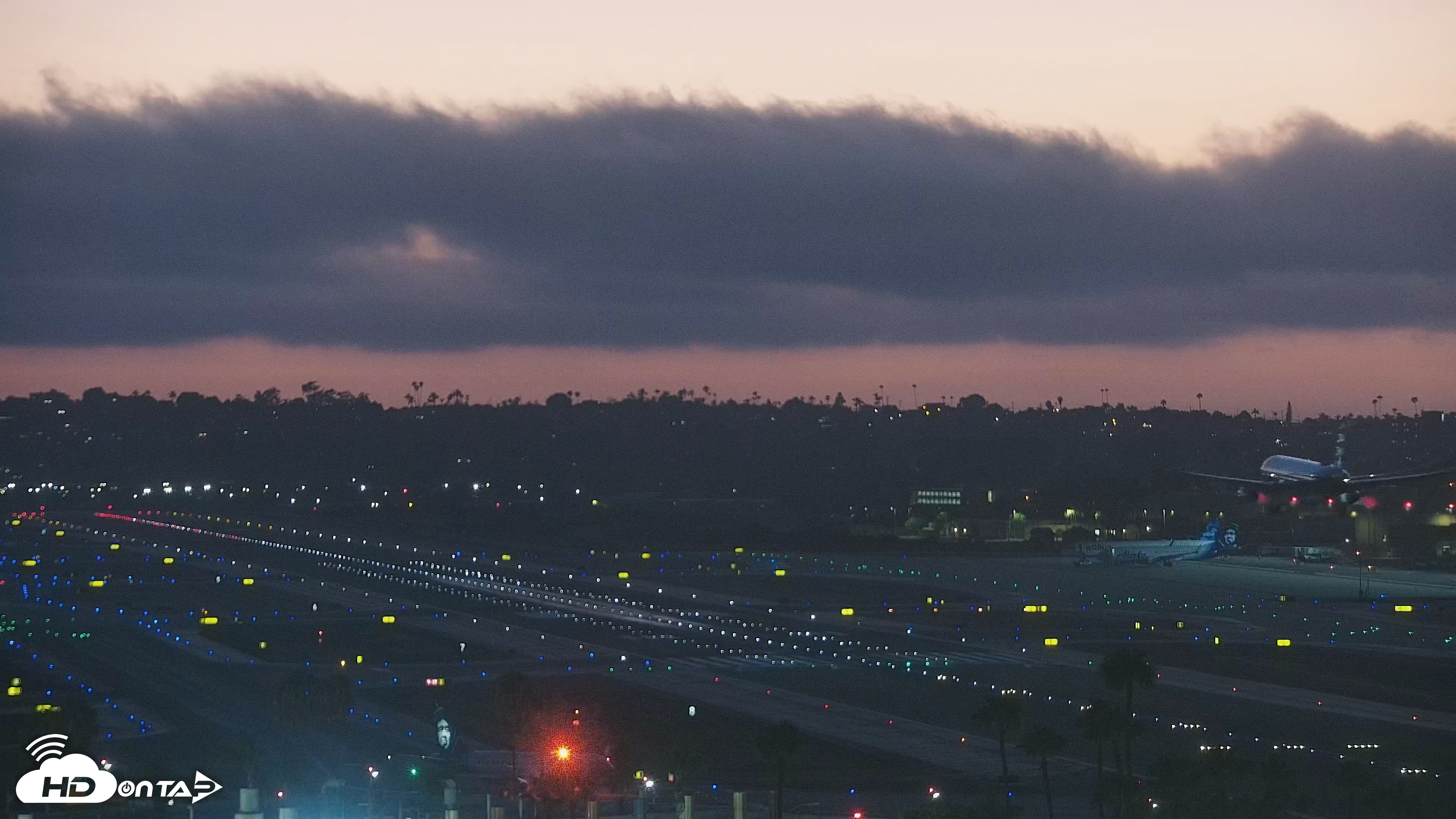 Snapshot of SD Lindbergh Airport & Bay Live Webcam taken Jul 22, 2026, 8:27pm PDT