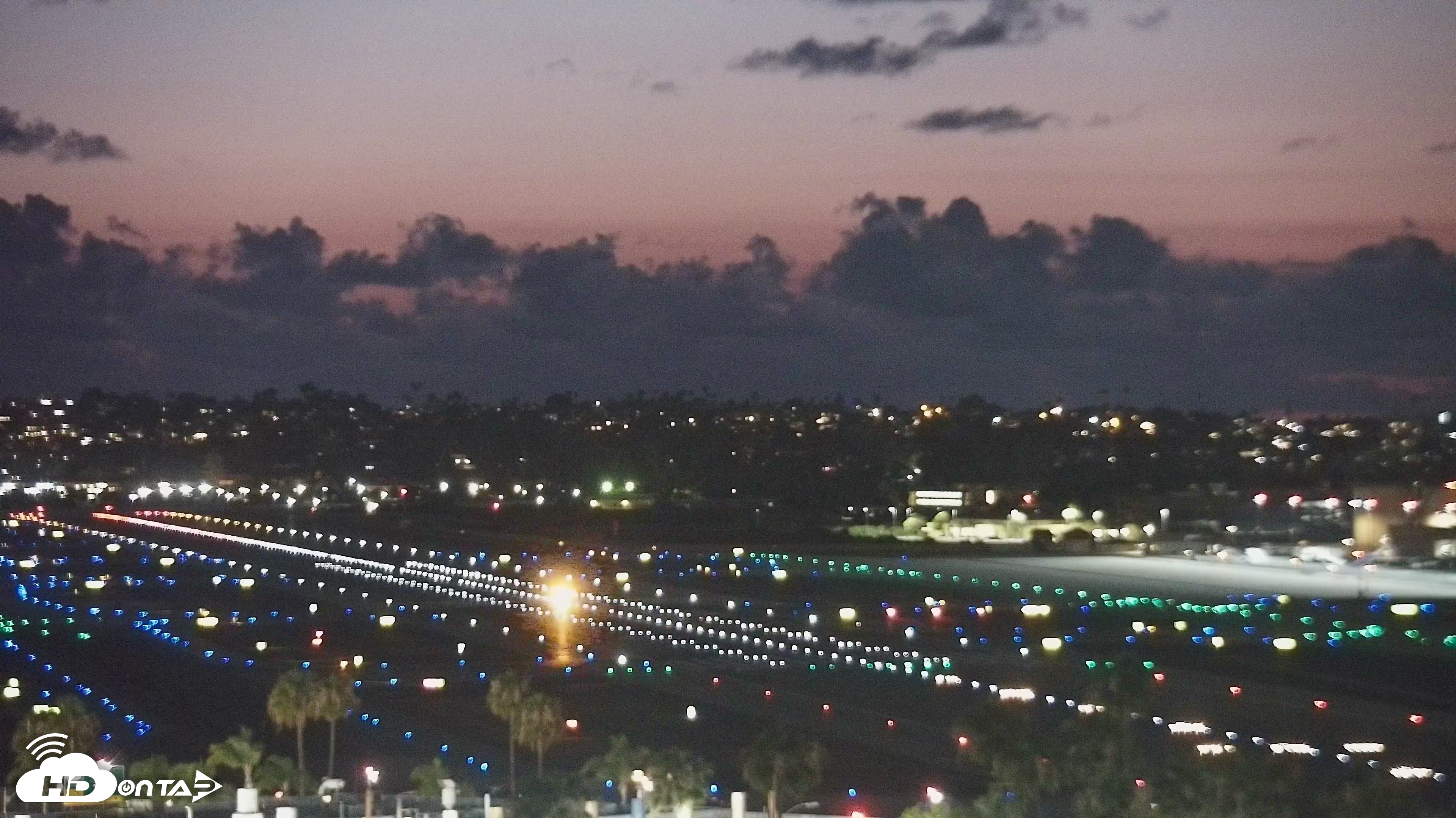Snapshot of SD Lindbergh Airport & Bay Live Webcam taken May 5, 2026, 8:21pm PDT