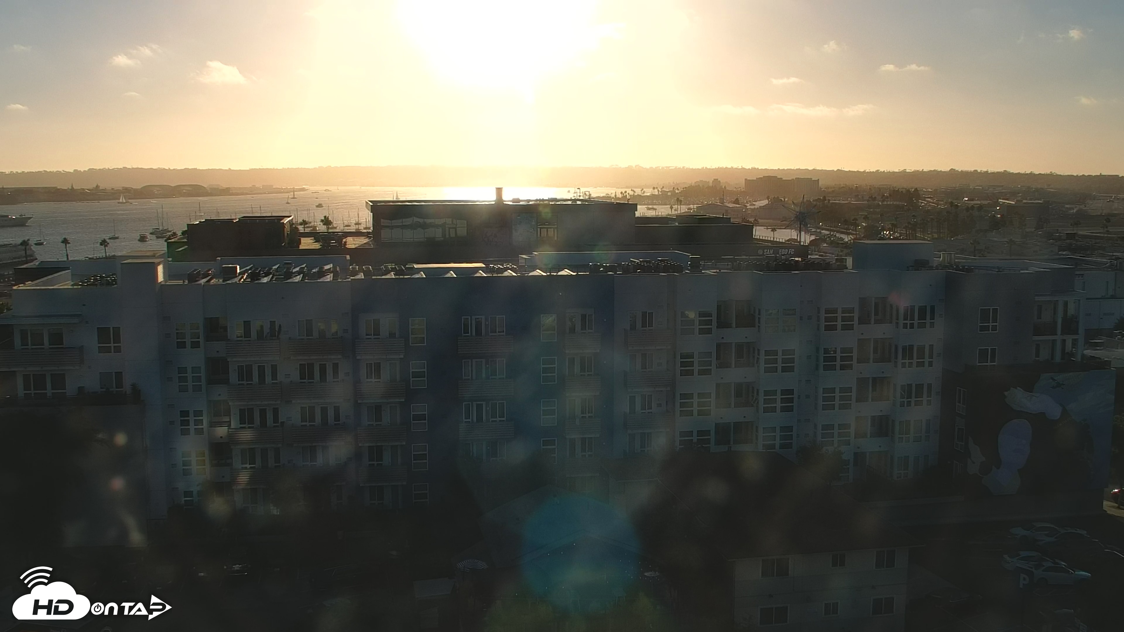 Snapshot of SD Lindbergh Airport & Bay Live Webcam taken Oct 4, 2025, 5:36pm PDT