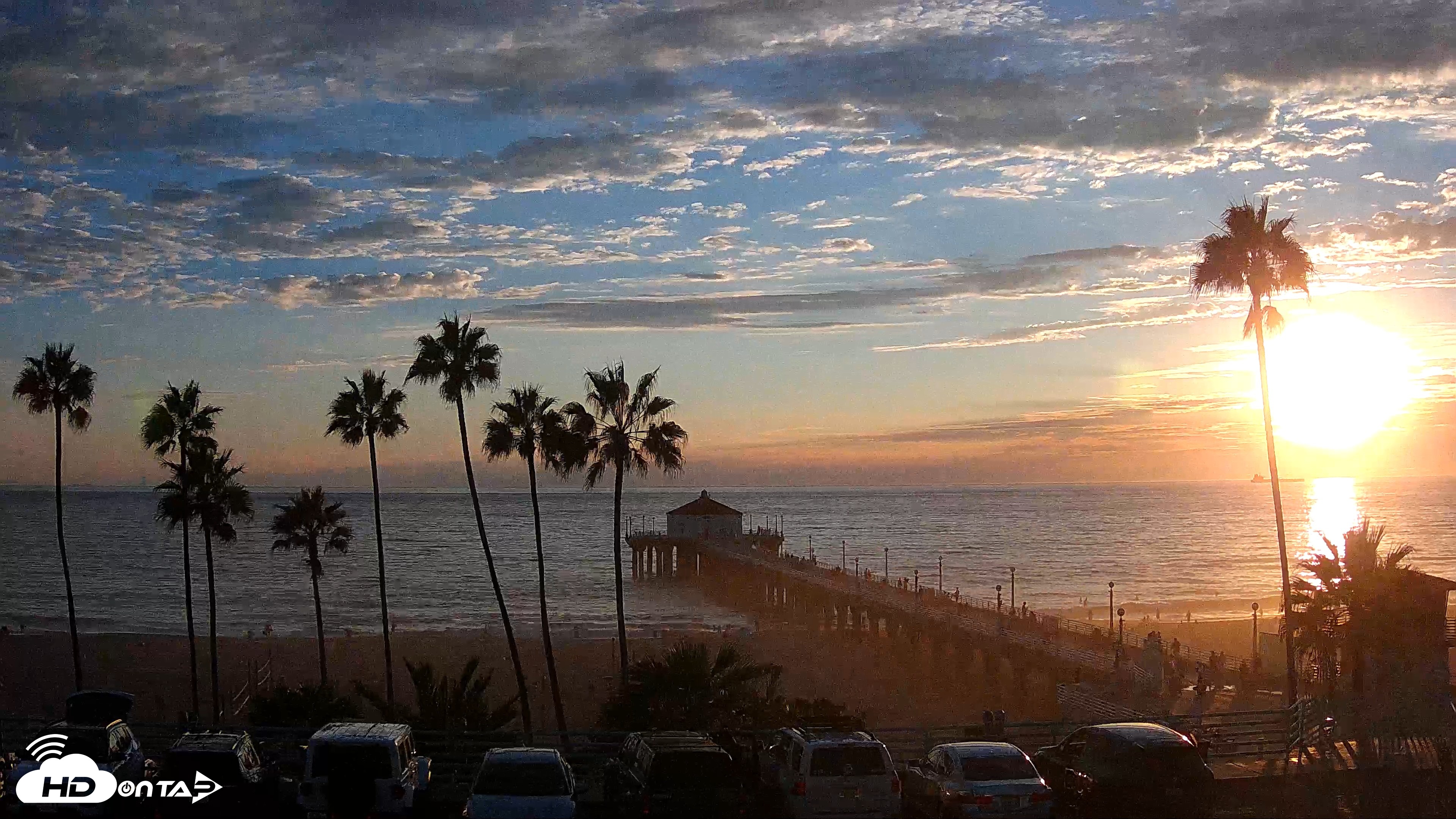 Snapshot of Manhattan Beach Pier Ultra HD Live Webcam taken Sep 8, 2026, 6:53pm PDT