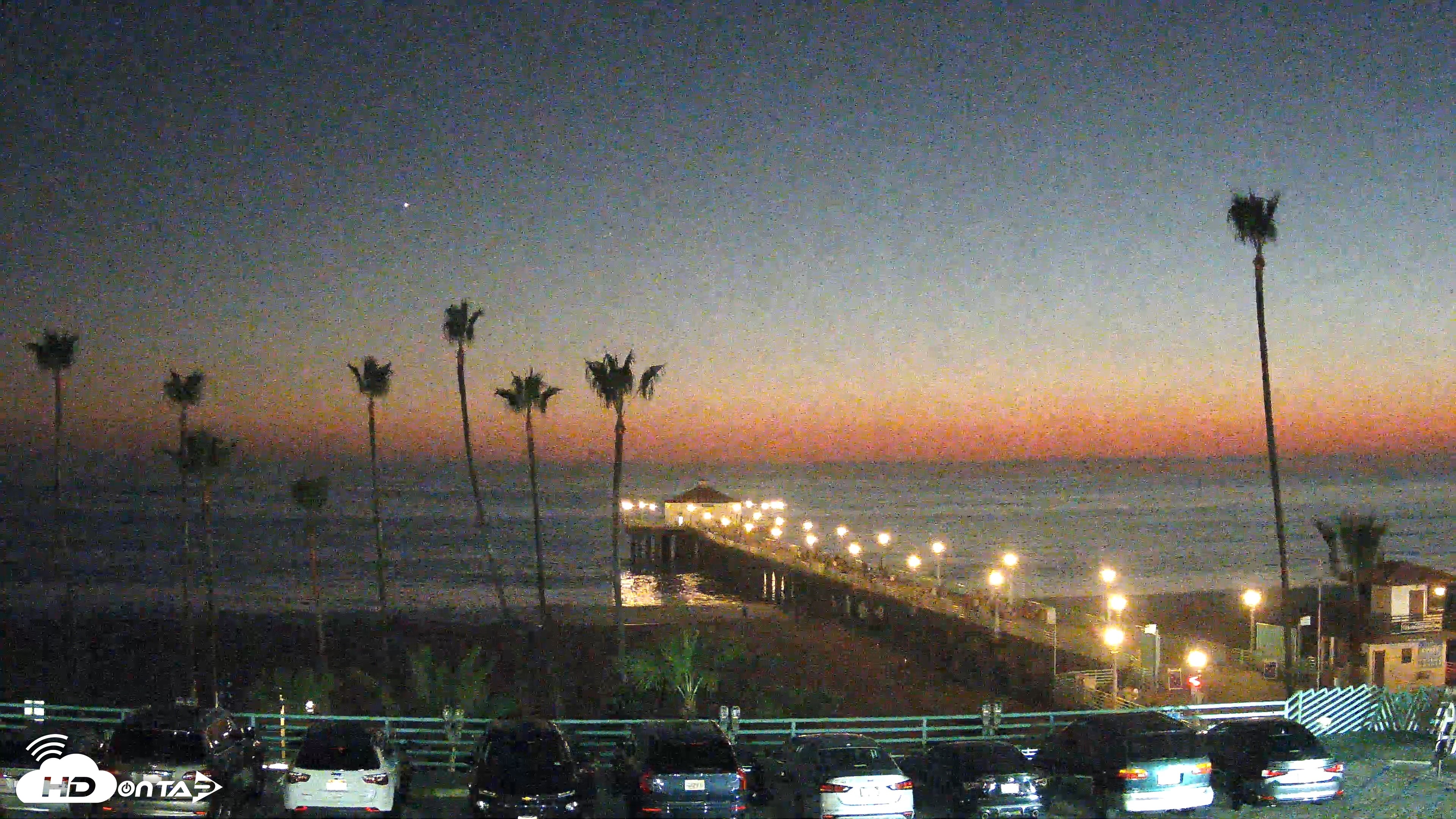 Snapshot of Manhattan Beach Pier Ultra HD Live Webcam taken Sep 10, 2026, 7:50pm PDT