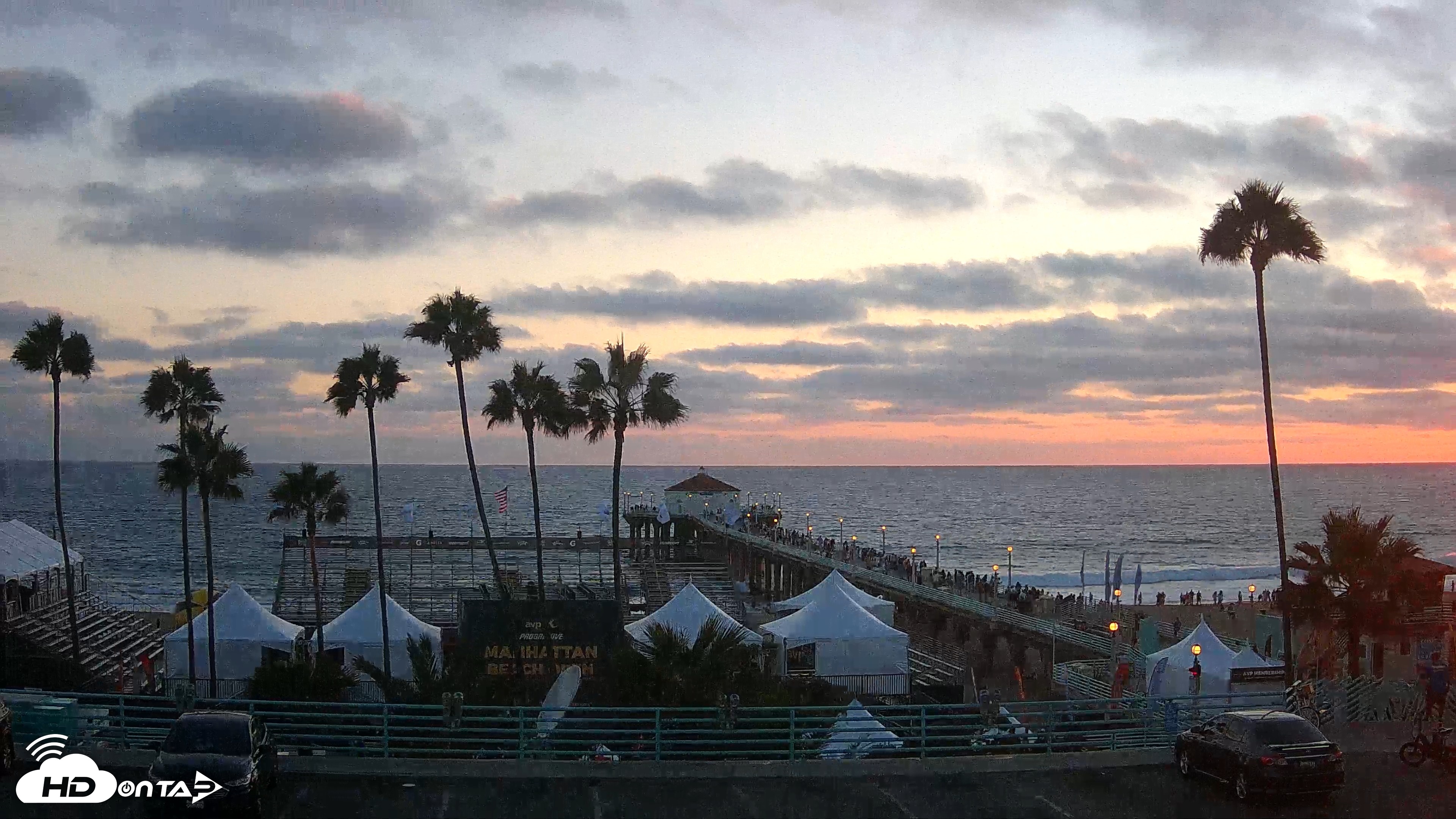 Snapshot of Manhattan Beach Pier Ultra HD Live Webcam taken Aug 15, 2026, 7:37pm PDT