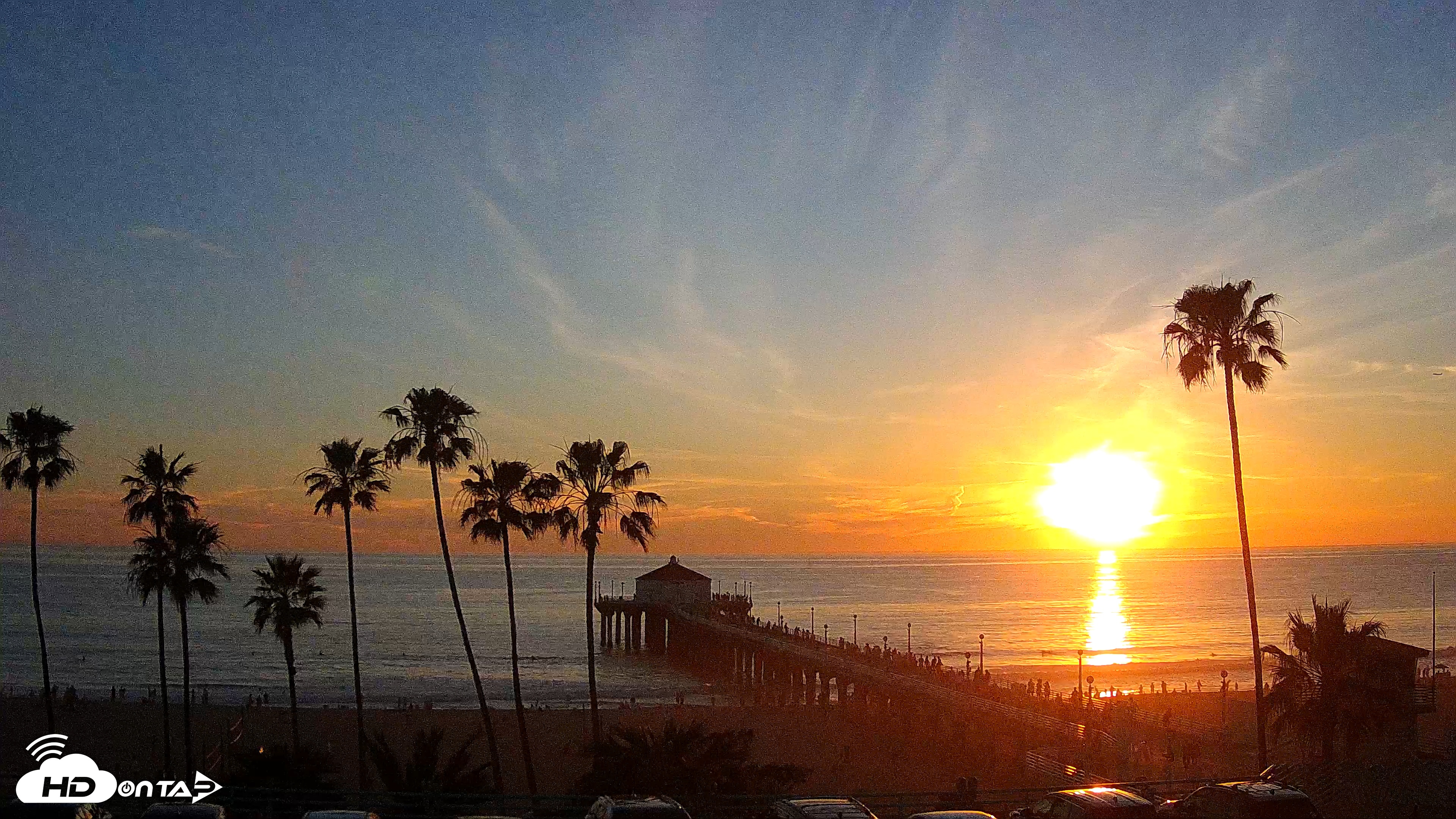 Snapshot of Manhattan Beach Pier Ultra HD Live Webcam taken Mar 17, 2026, 6:56pm PDT