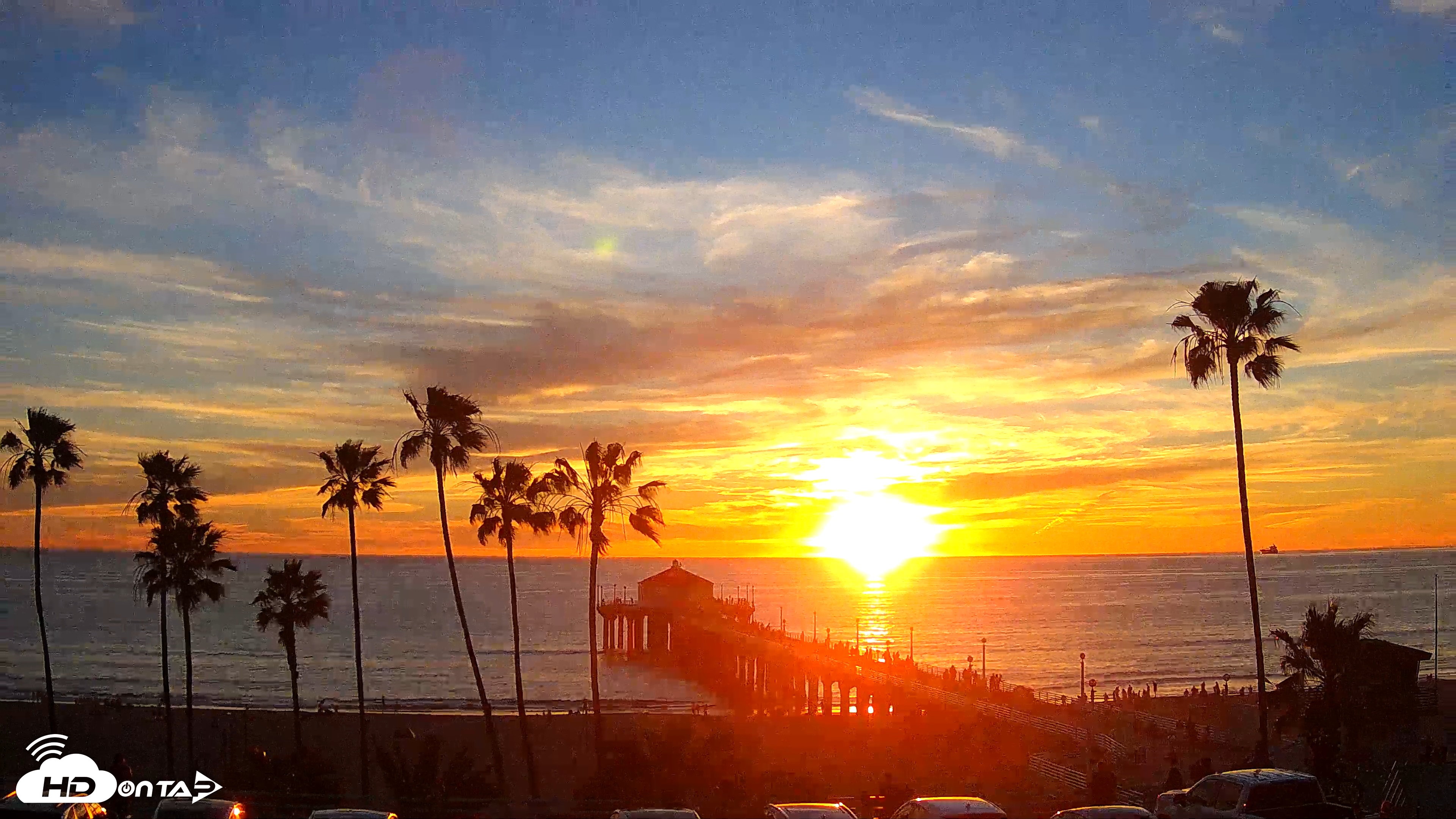 Snapshot of Manhattan Beach Pier Ultra HD Live Webcam taken Feb 27, 2026, 5:46pm PST