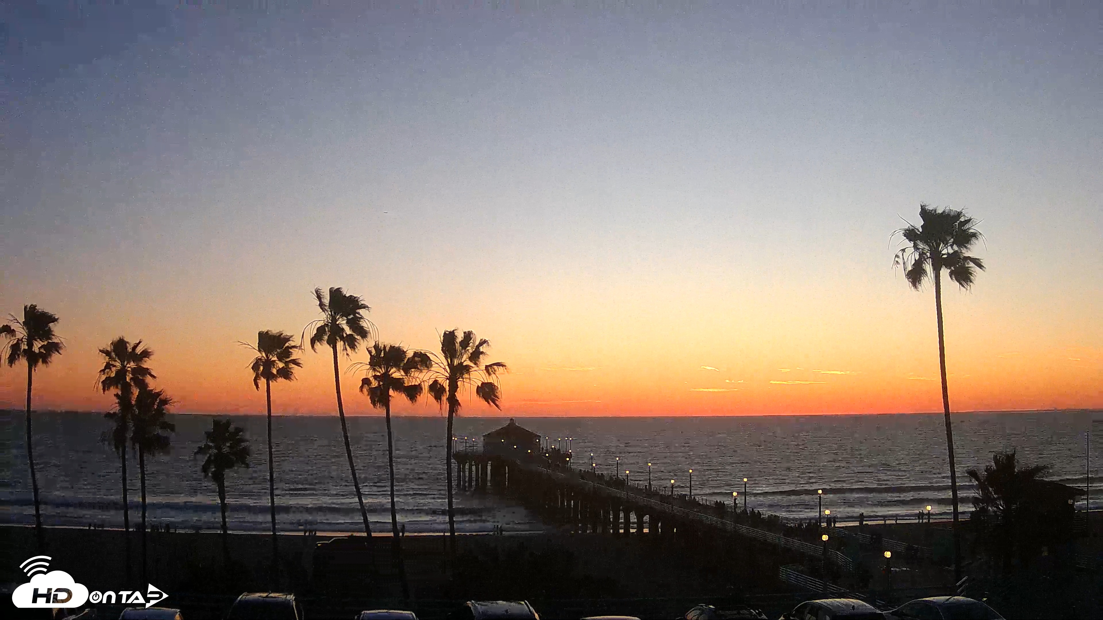 Snapshot of Manhattan Beach Pier Ultra HD Live Webcam taken Mar 6, 2026, 6:05pm PST