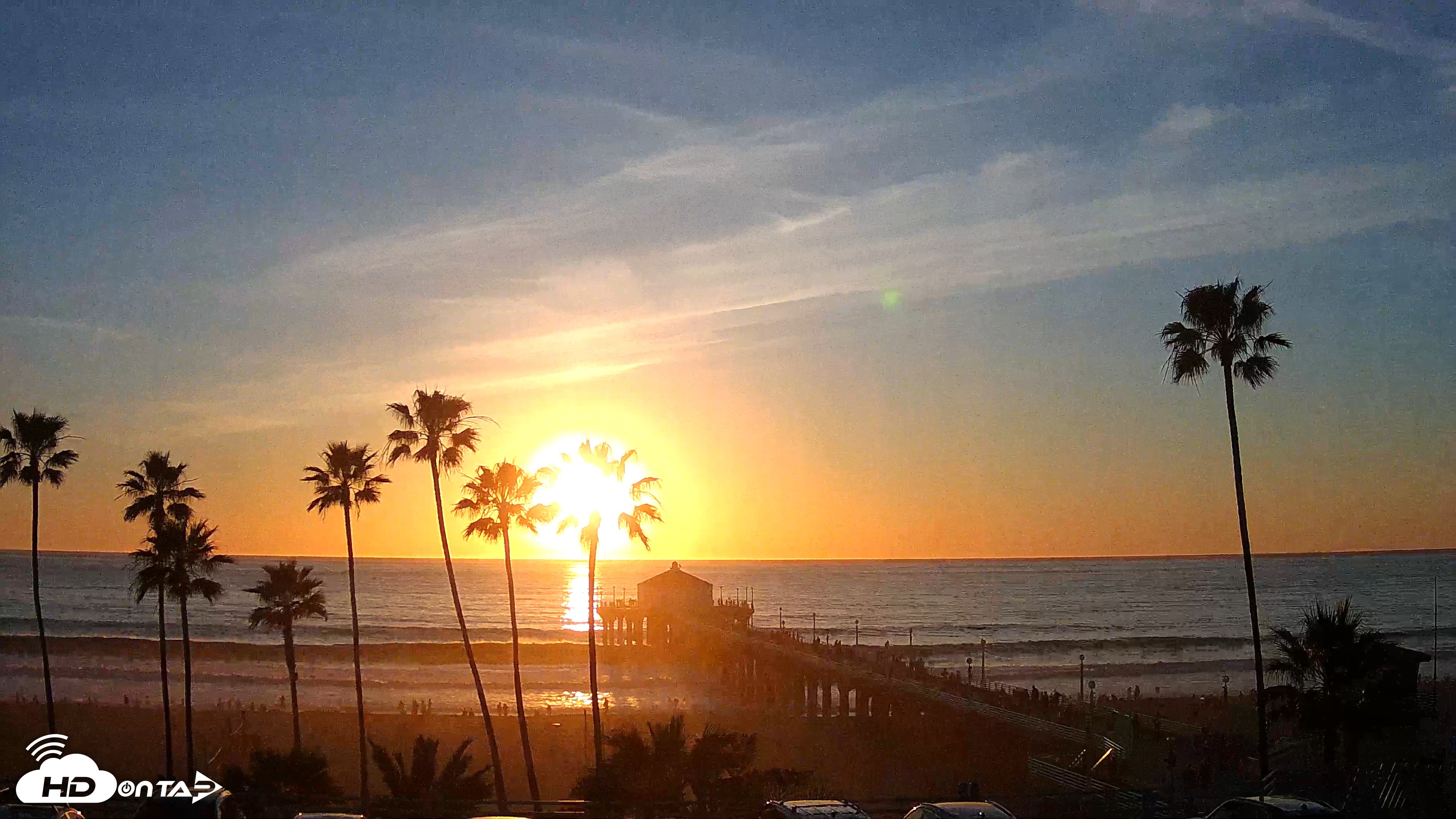 Snapshot of Manhattan Beach Pier Ultra HD Live Webcam taken Feb 8, 2026, 5:18pm PST