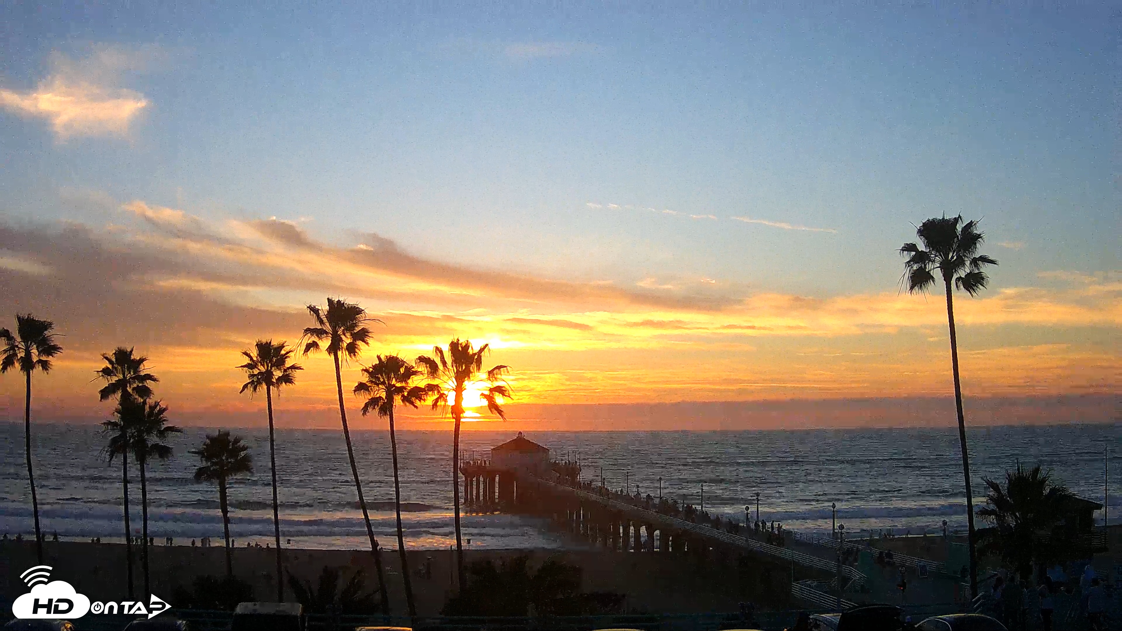 Snapshot of Manhattan Beach Pier Ultra HD Live Webcam taken Feb 7, 2026, 5:26pm PST