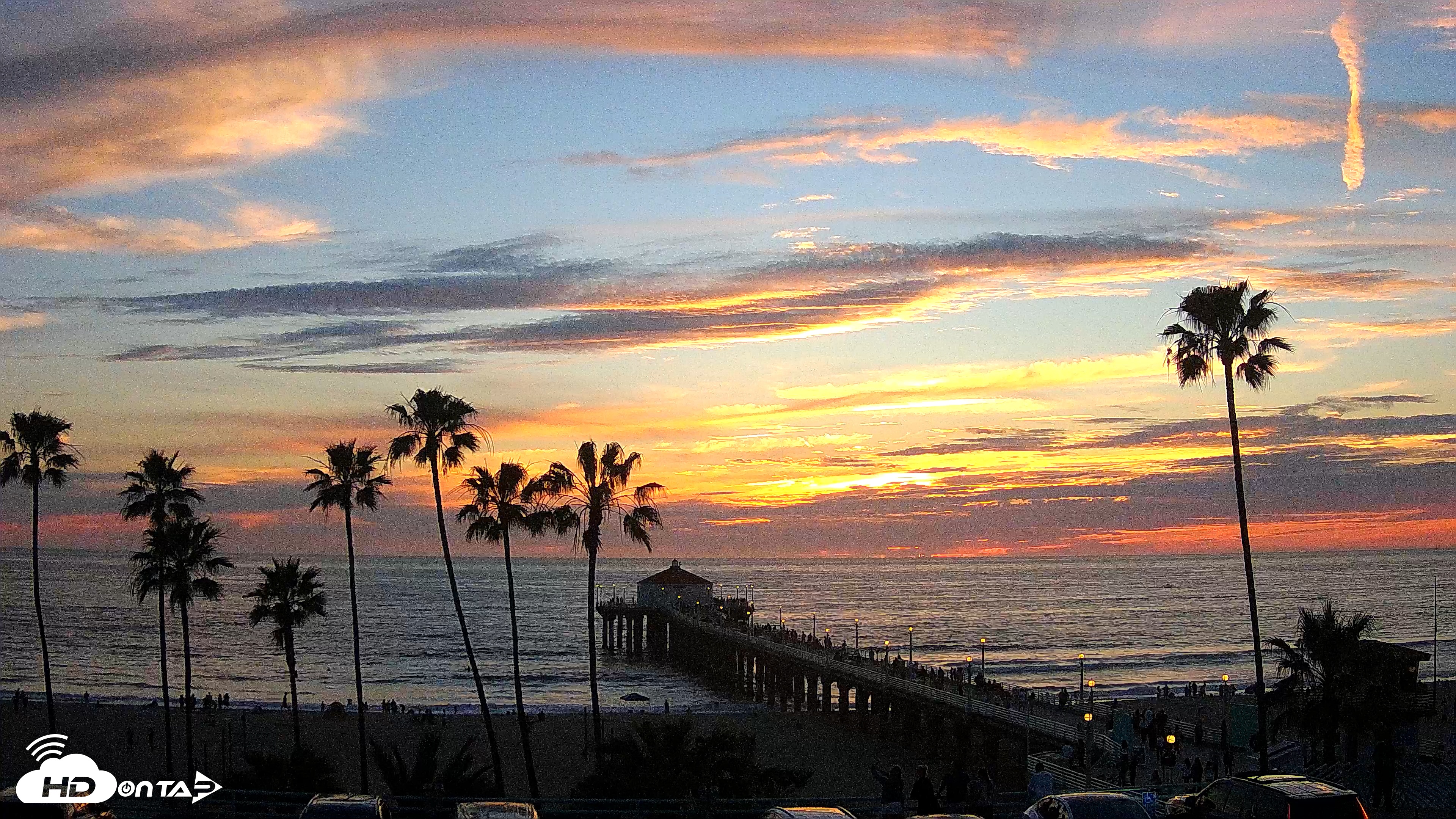 Snapshot of Manhattan Beach Pier Ultra HD Live Webcam taken Mar 1, 2026, 5:51pm PST