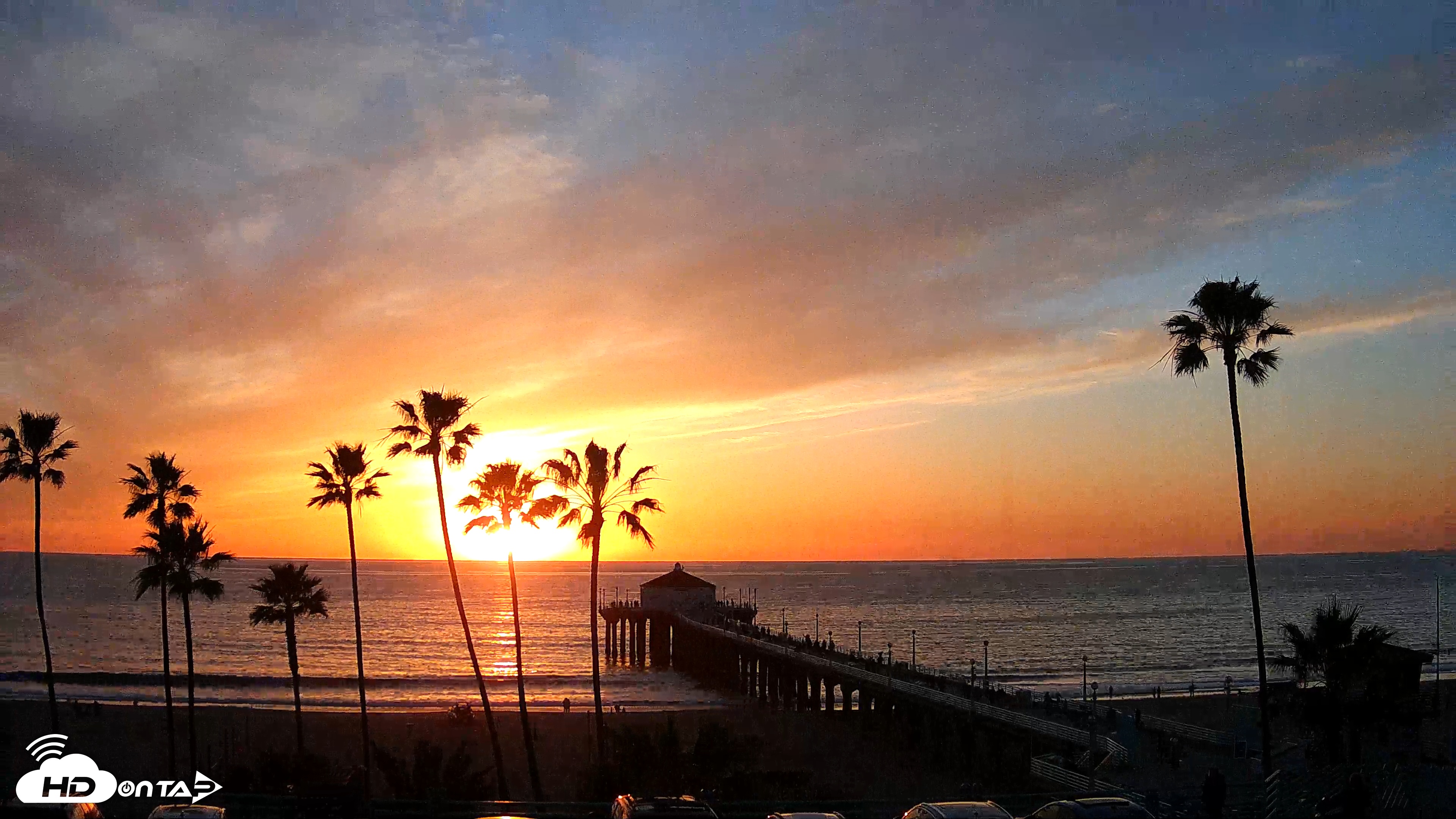 Snapshot of Manhattan Beach Pier Ultra HD Live Webcam taken Jan 28, 2026, 5:17pm PST