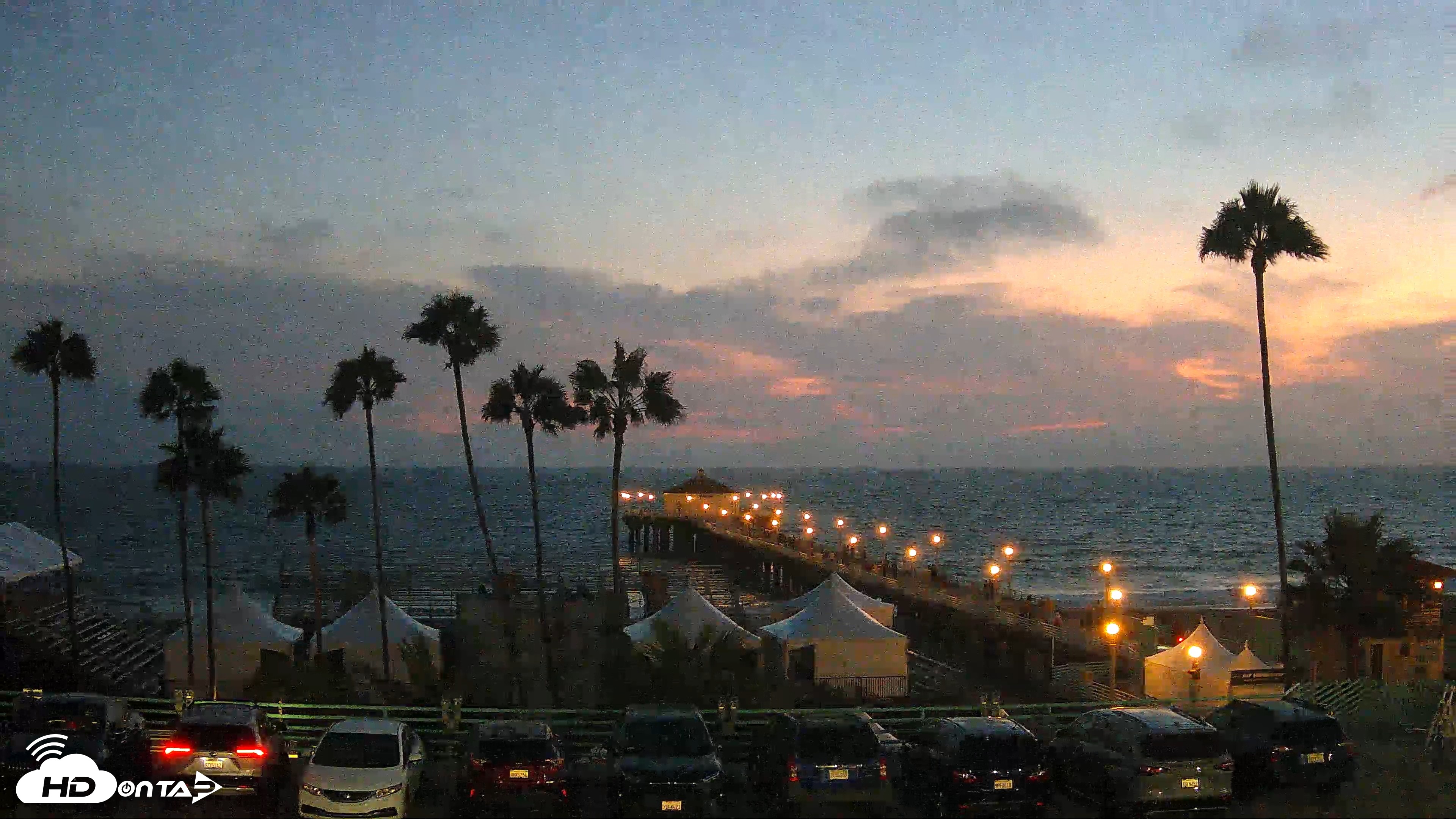 Snapshot of Manhattan Beach Pier Ultra HD Live Webcam taken Aug 11, 2026, 8:12pm PDT
