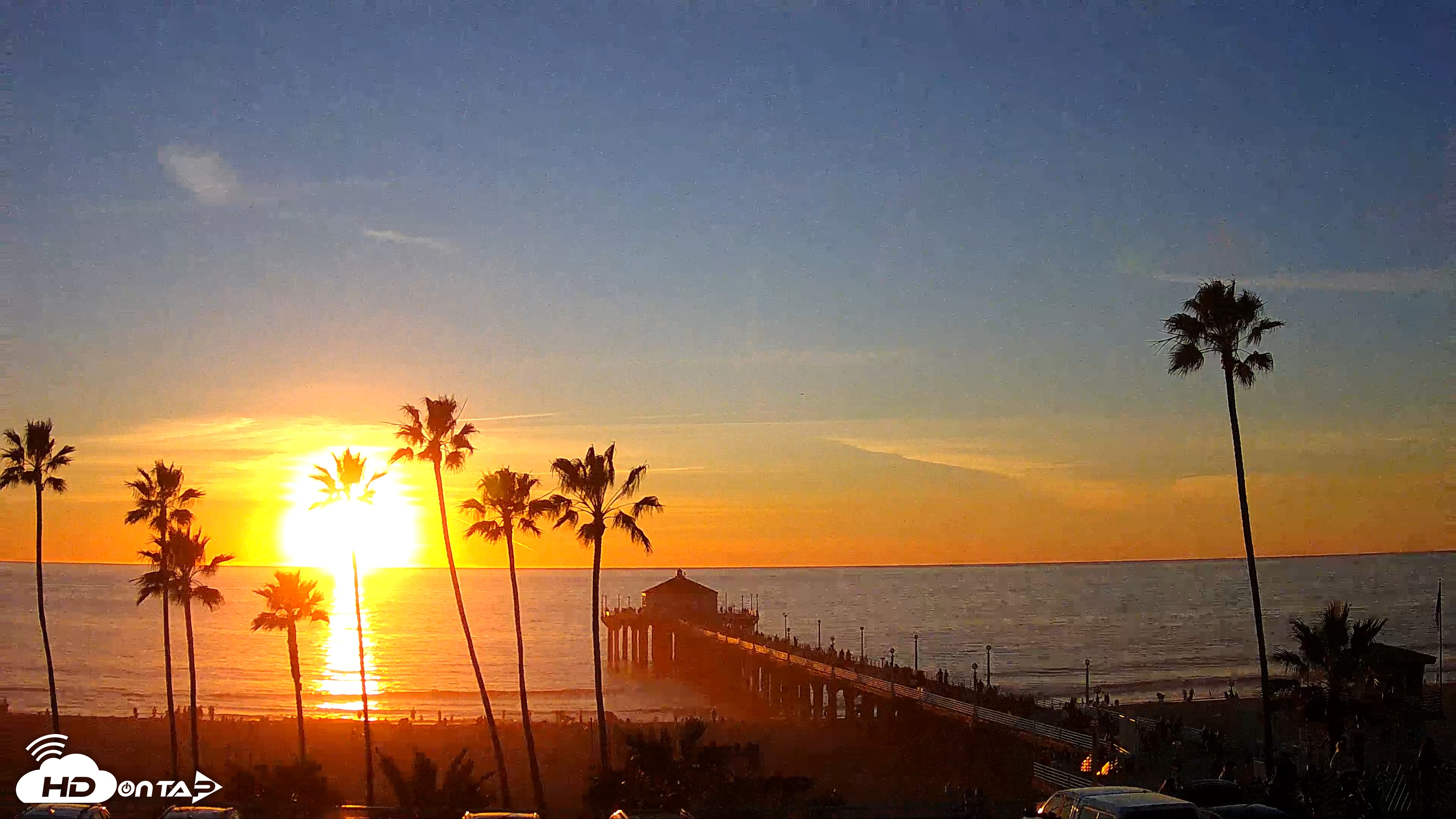 Snapshot of Manhattan Beach Pier Ultra HD Live Webcam taken Jan 11, 2026, 4:56pm PST