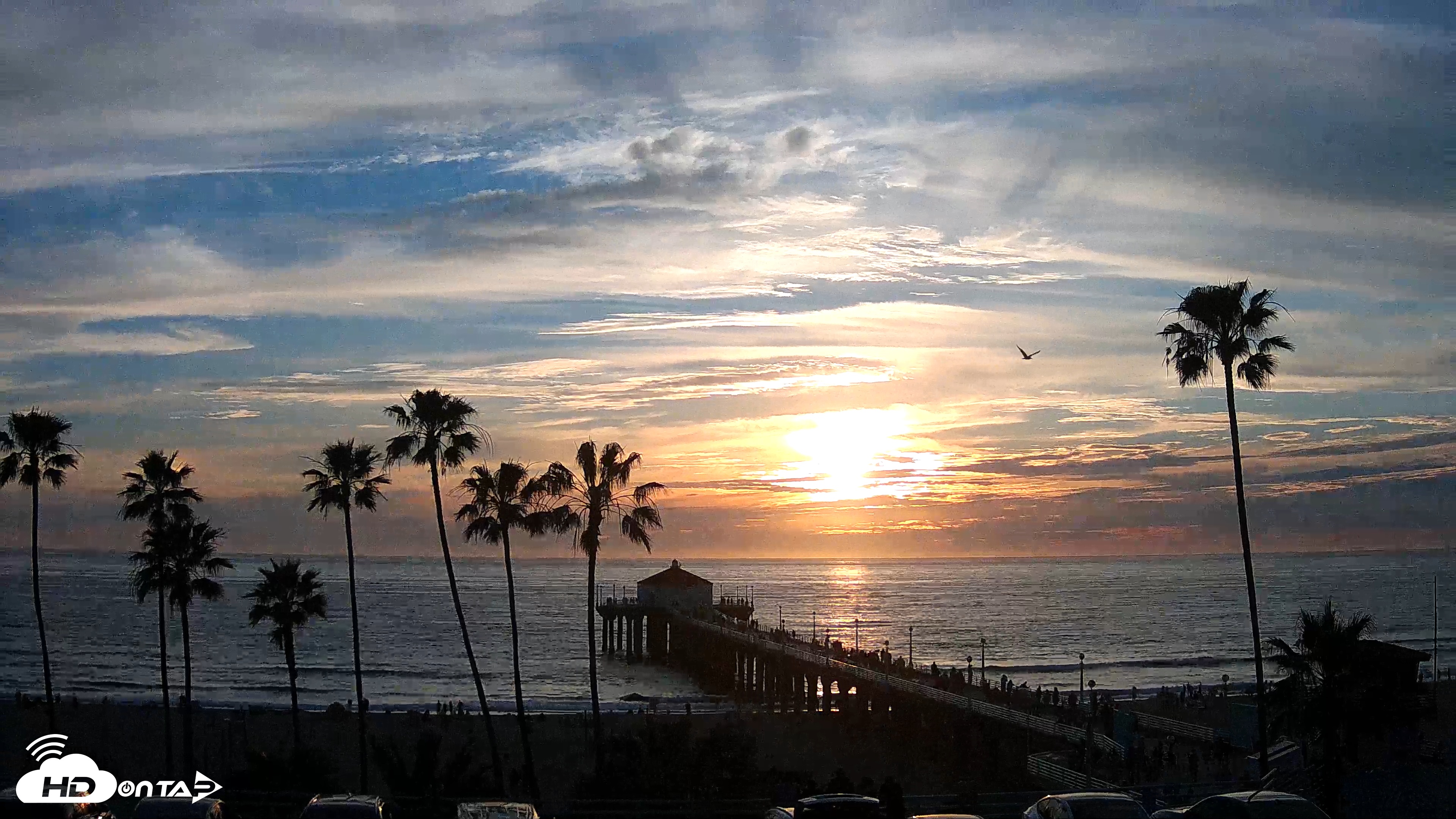 Snapshot of Manhattan Beach Pier Ultra HD Live Webcam taken Mar 1, 2026, 5:35pm PST