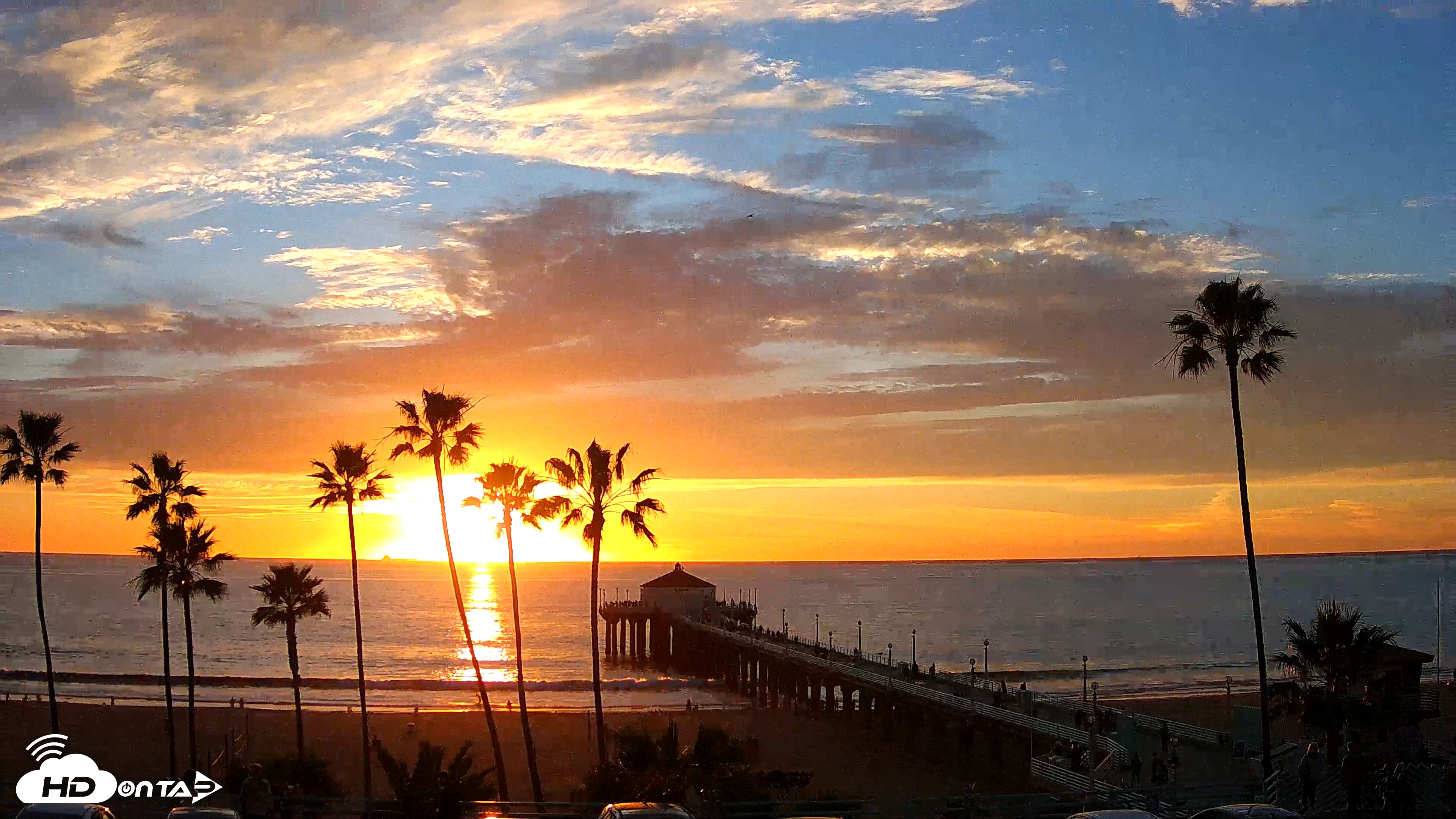 Snapshot of Manhattan Beach Pier Ultra HD Live Webcam taken Jan 27, 2026, 5:13pm PST