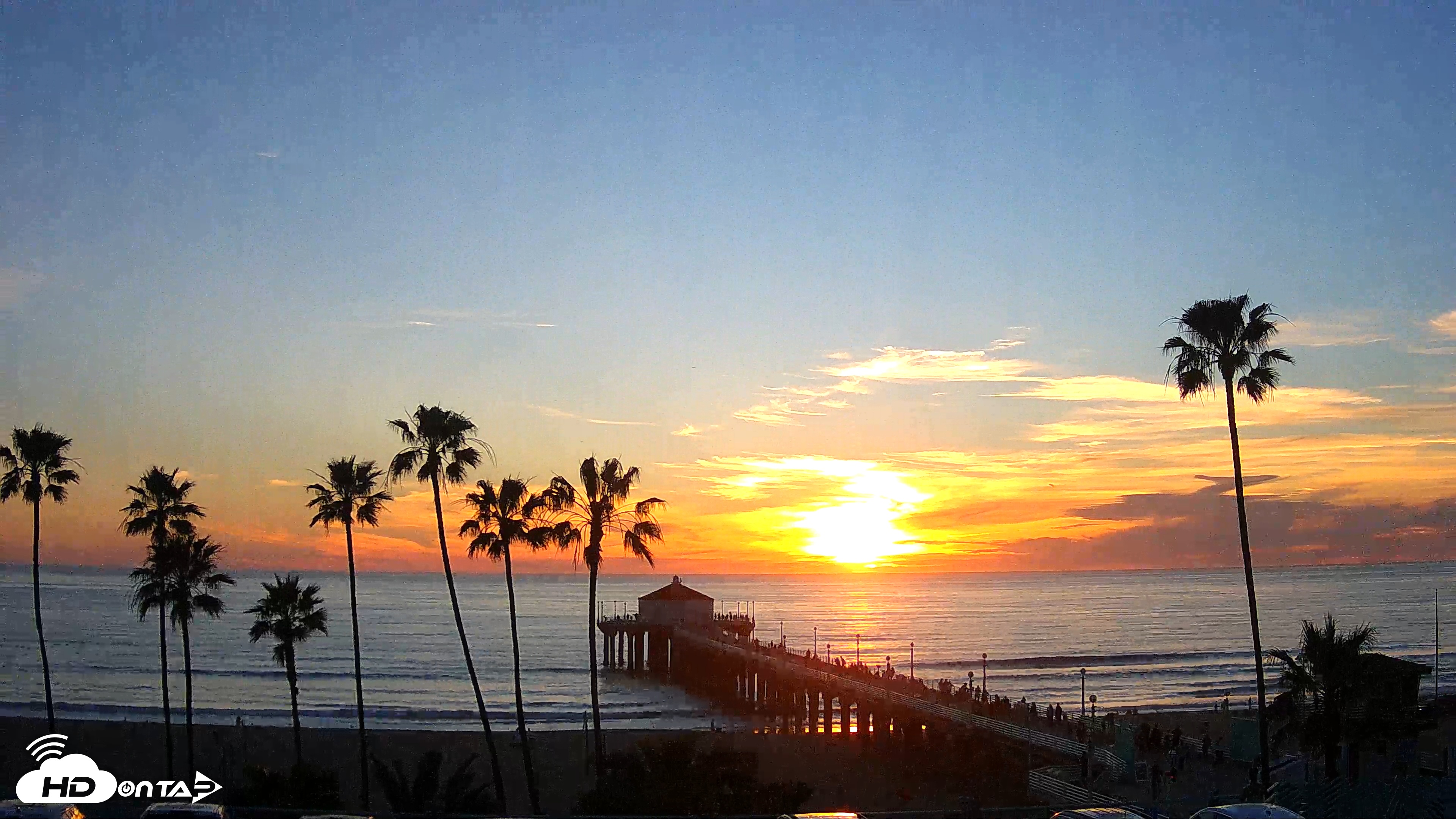 Snapshot of Manhattan Beach Pier Ultra HD Live Webcam taken Feb 26, 2026, 5:44pm PST