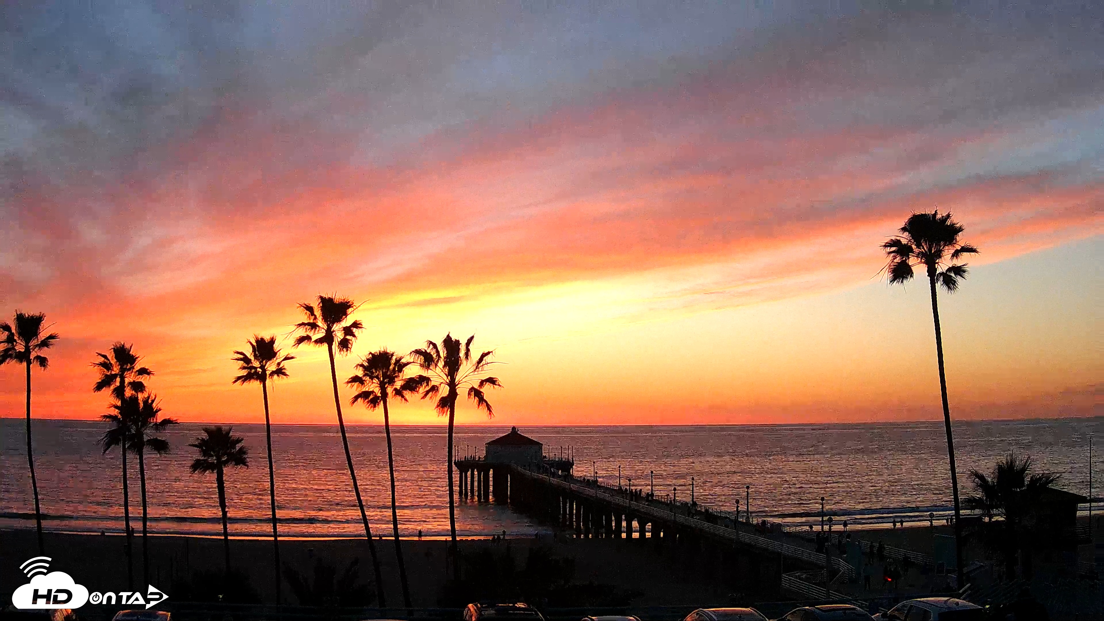 Snapshot of Manhattan Beach Pier Ultra HD Live Webcam taken Jan 28, 2026, 5:30pm PST