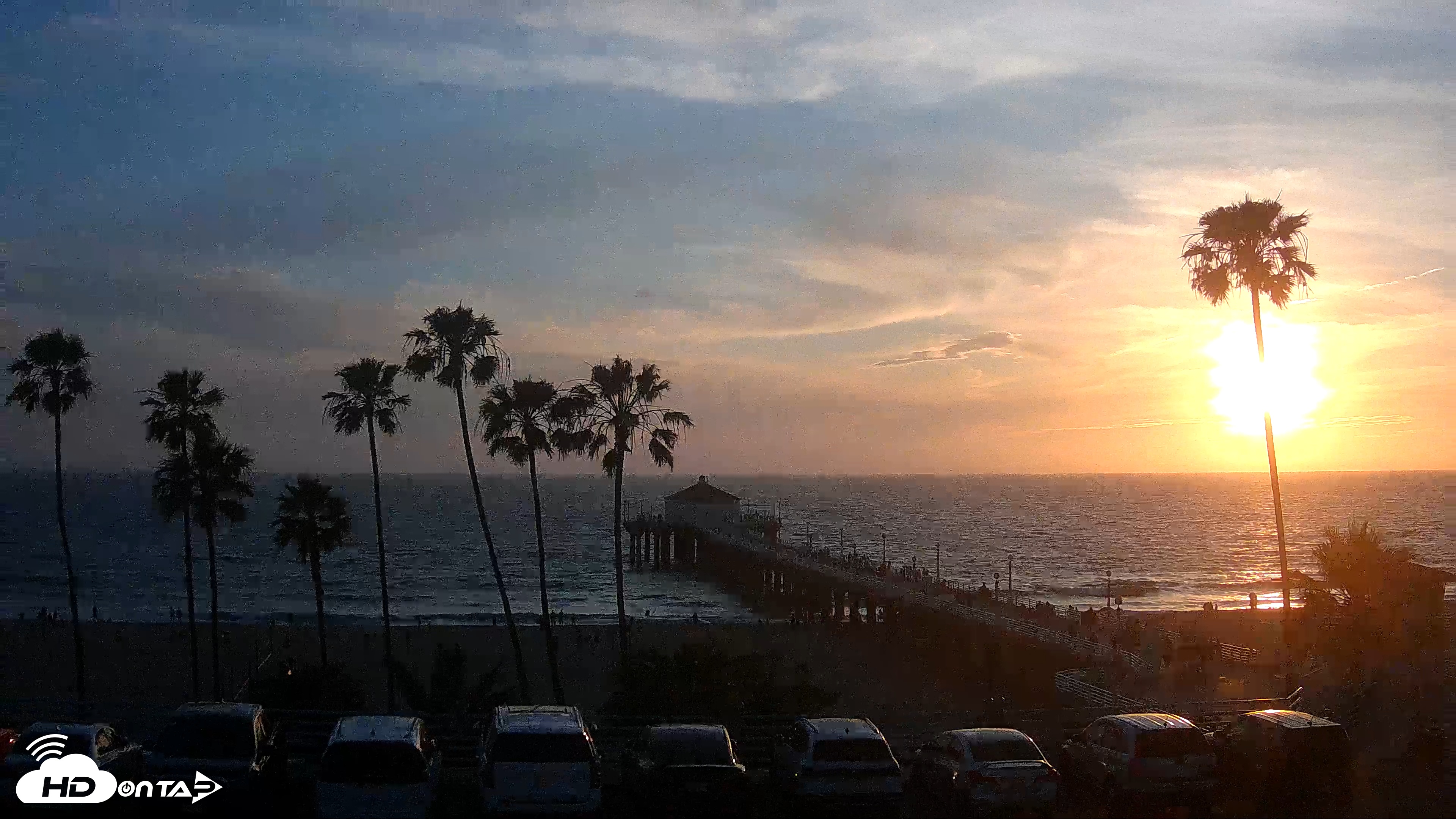 Snapshot of Manhattan Beach Pier Ultra HD Live Webcam taken Mar 28, 2026, 6:57pm PDT