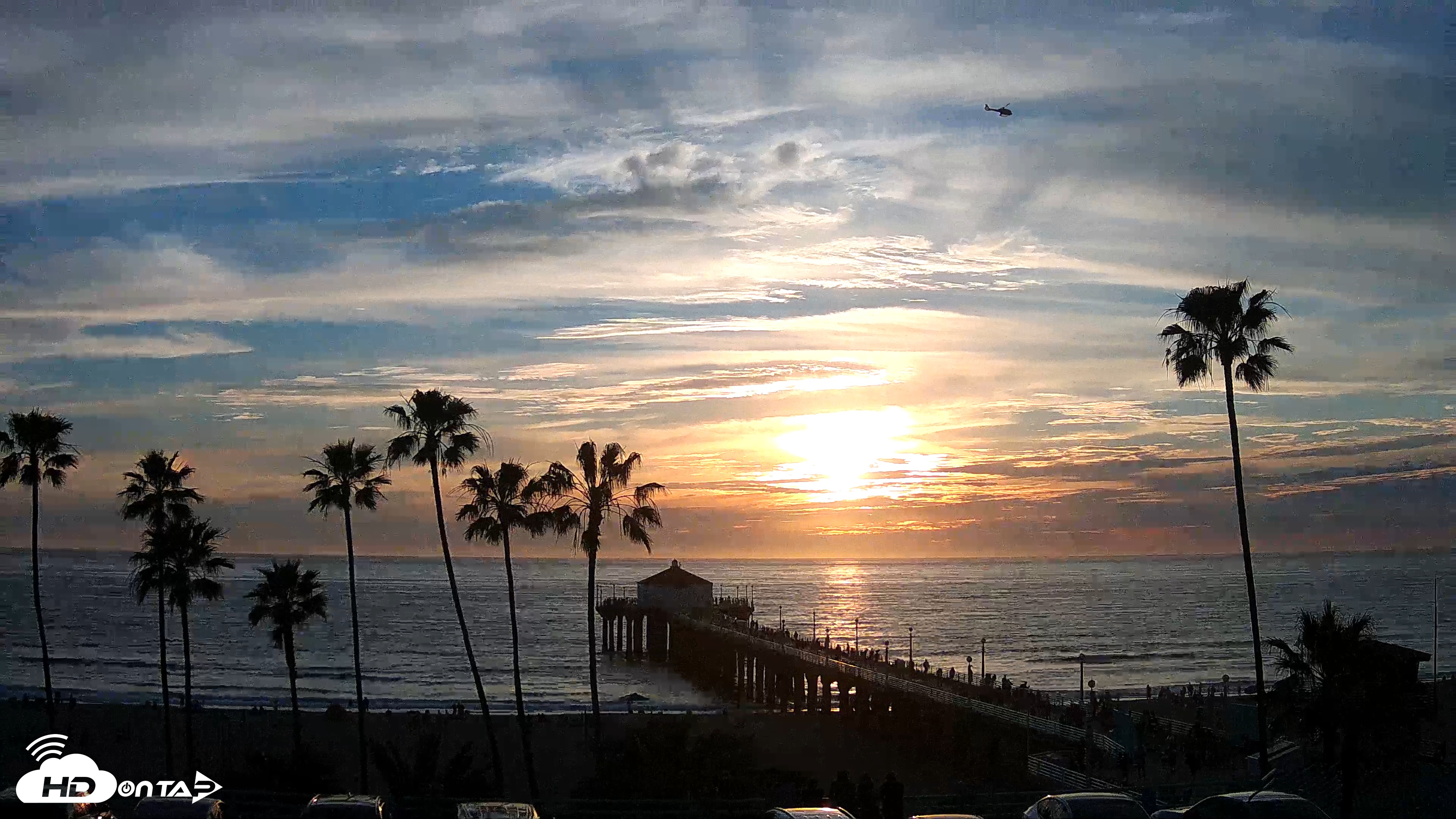 Snapshot of Manhattan Beach Pier Ultra HD Live Webcam taken Mar 1, 2026, 5:34pm PST