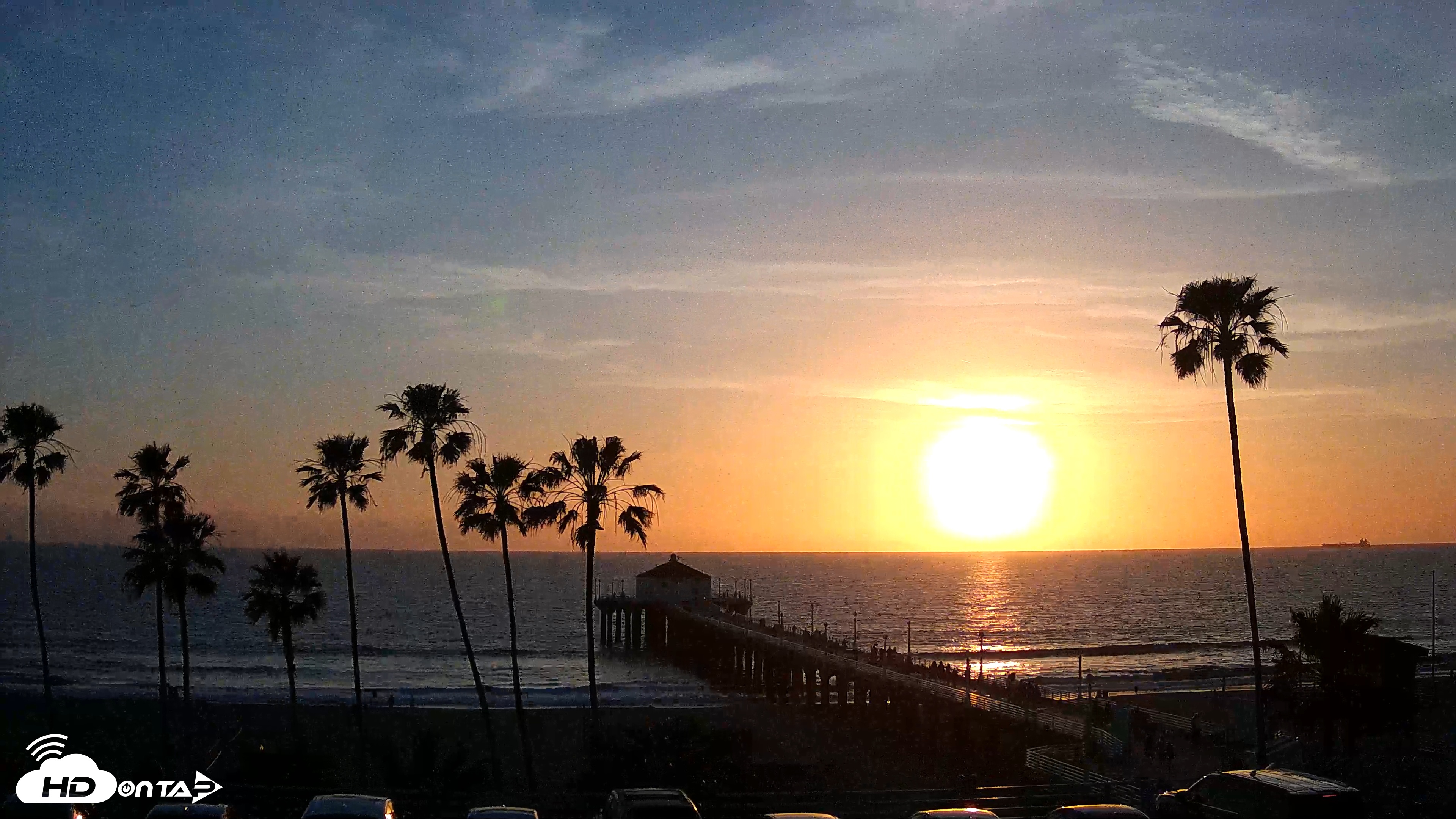 Snapshot of Manhattan Beach Pier Ultra HD Live Webcam taken Mar 10, 2026, 6:46pm PDT