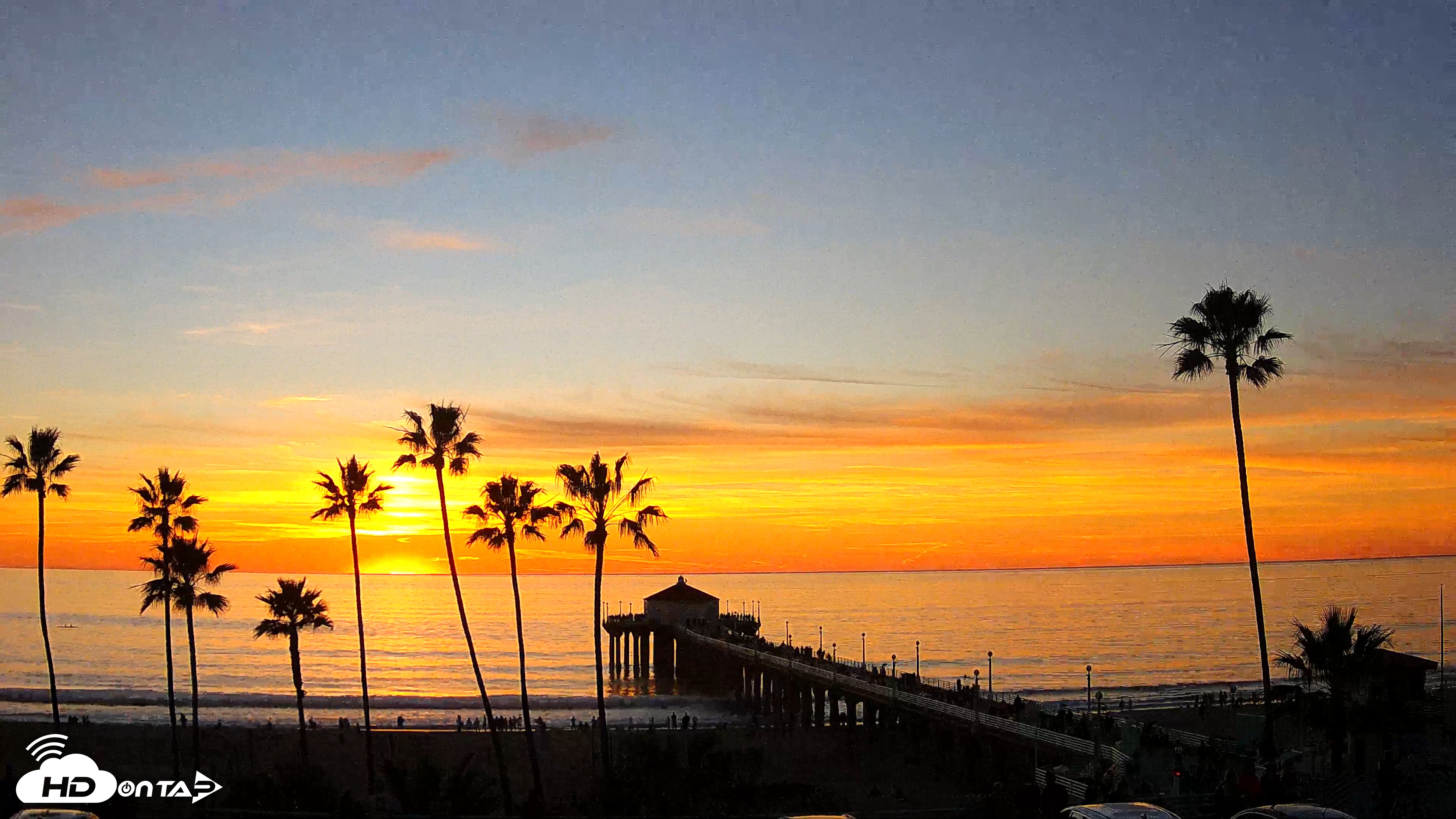 Snapshot of Manhattan Beach Pier Ultra HD Live Webcam taken Jan 10, 2026, 5:08pm PST