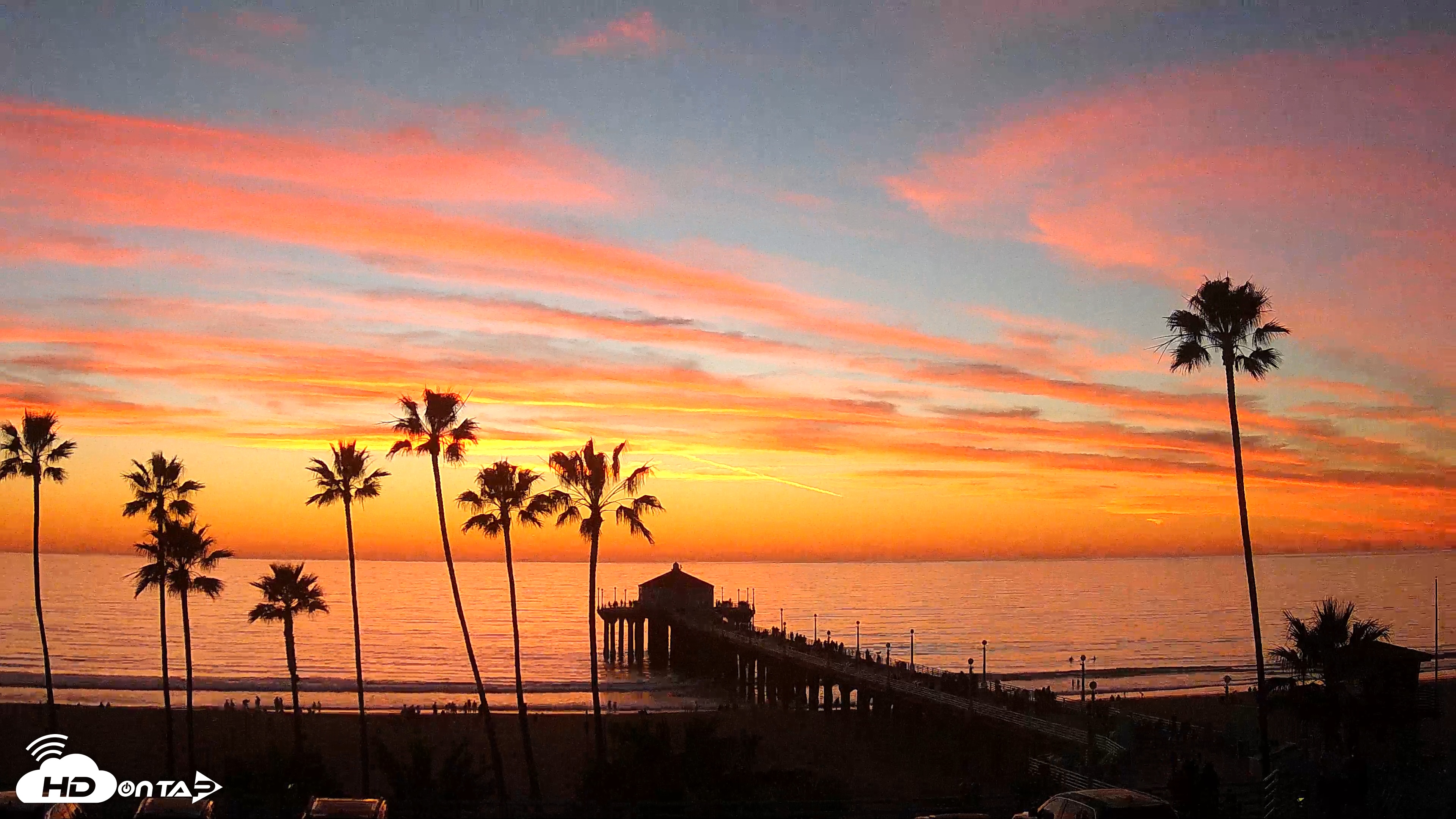 Snapshot of Manhattan Beach Pier Ultra HD Live Webcam taken Jan 16, 2026, 5:23pm PST