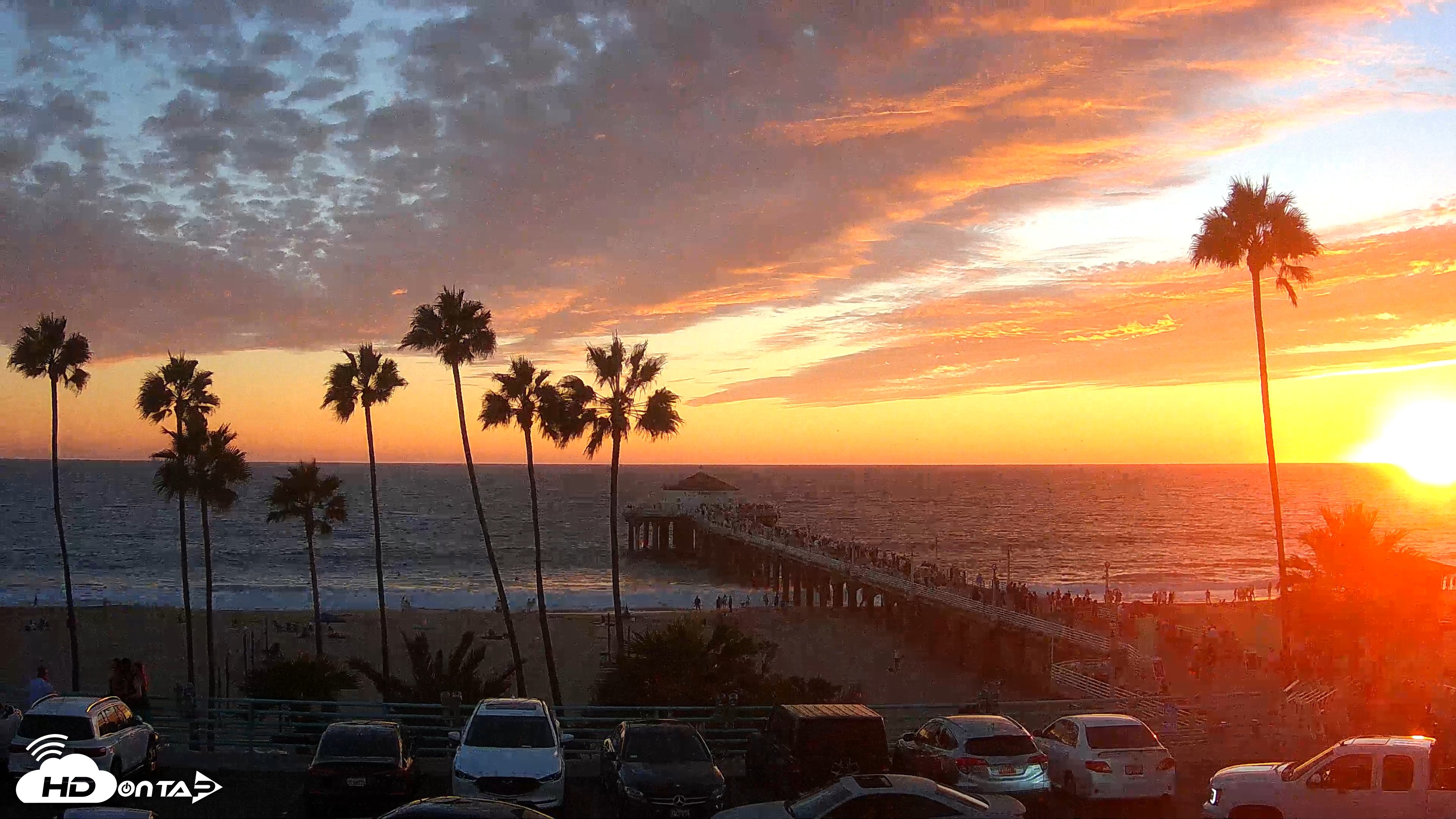 Snapshot of Manhattan Beach Pier Ultra HD Live Webcam taken Sep 5, 2026, 7:14pm PDT