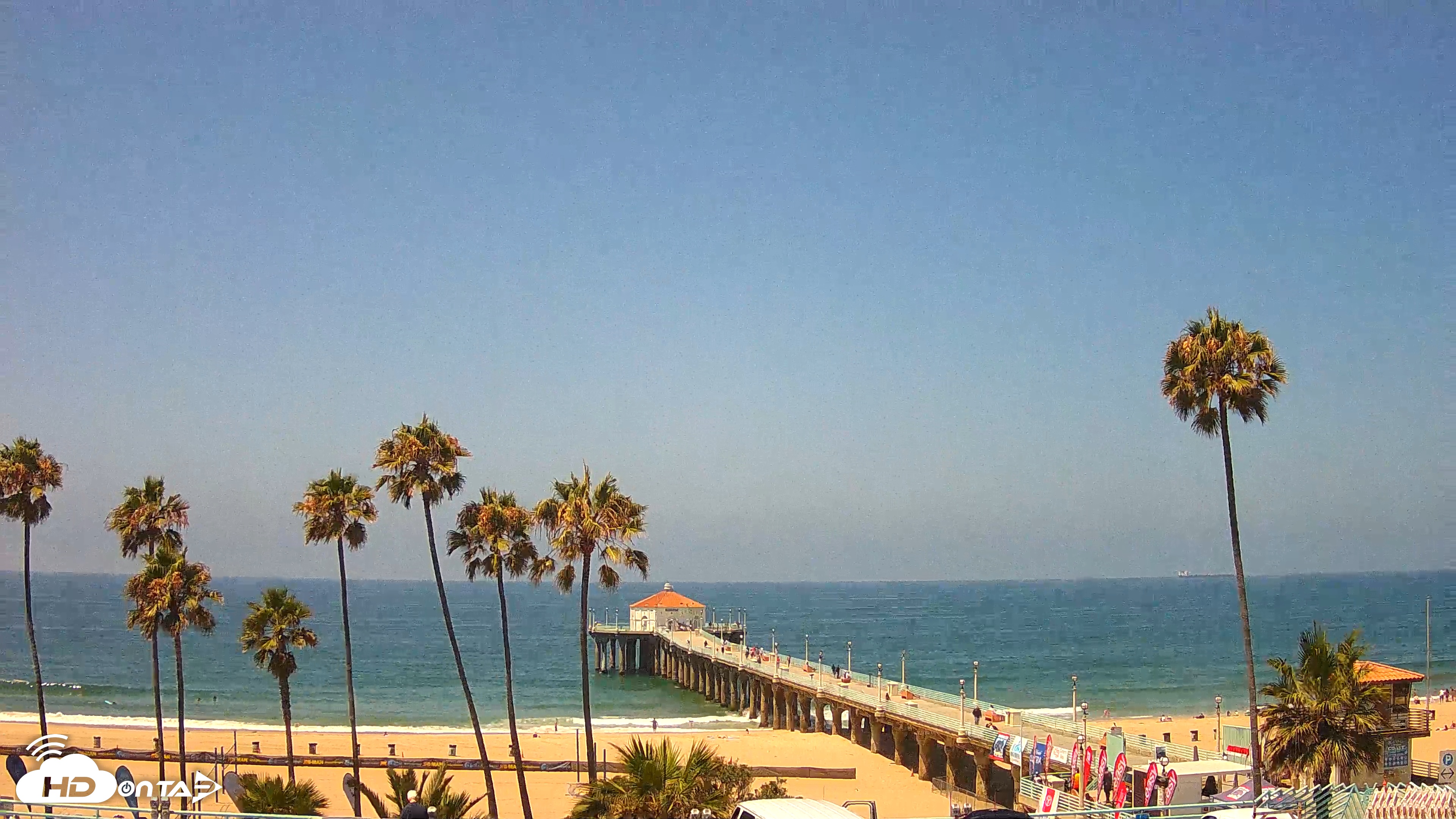 Snapshot of Manhattan Beach Pier Ultra HD Live Webcam taken Jul 31, 2025, 12:08pm PDT