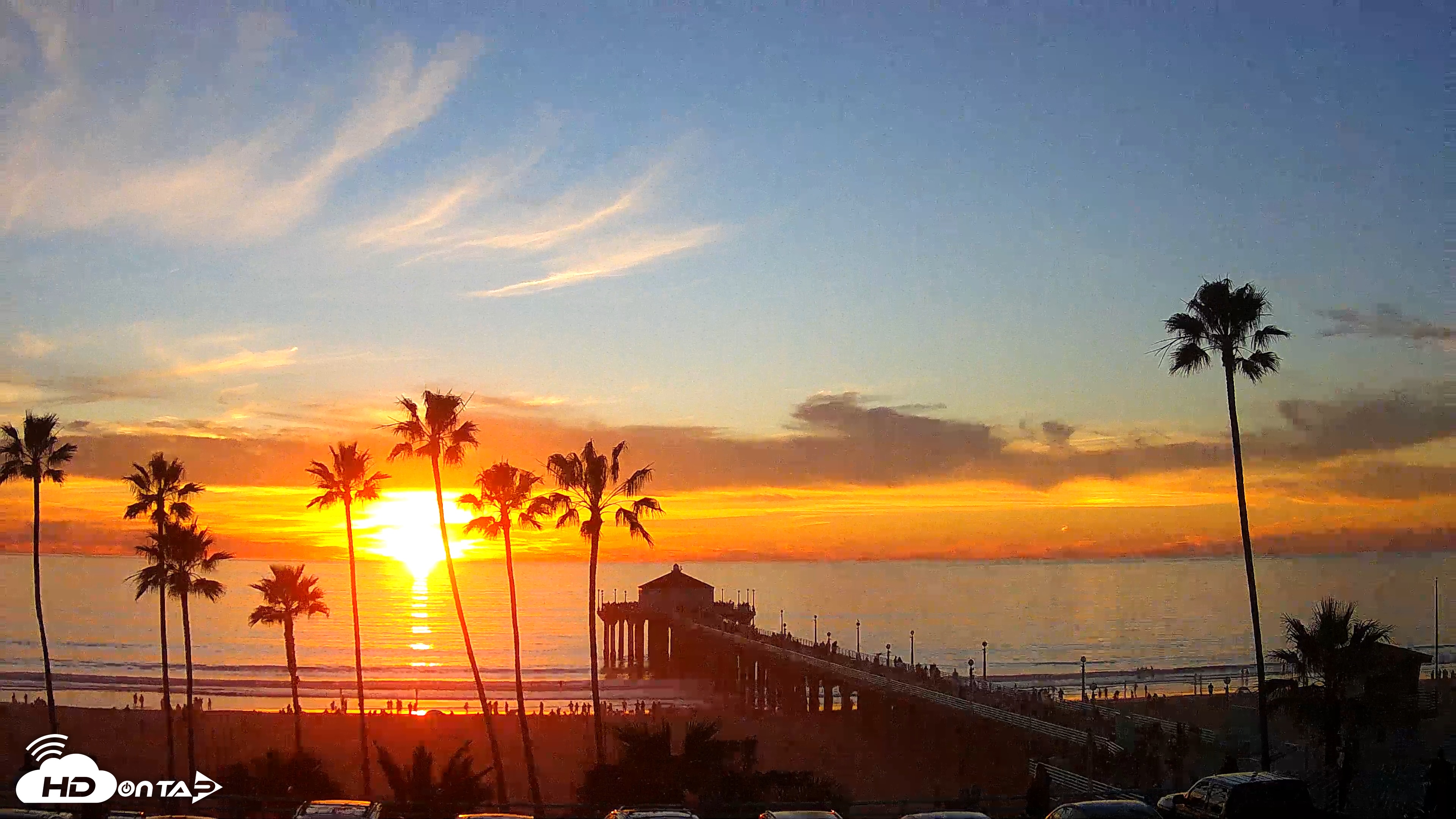 Snapshot of Manhattan Beach Pier Ultra HD Live Webcam taken Jan 17, 2026, 5:09pm PST