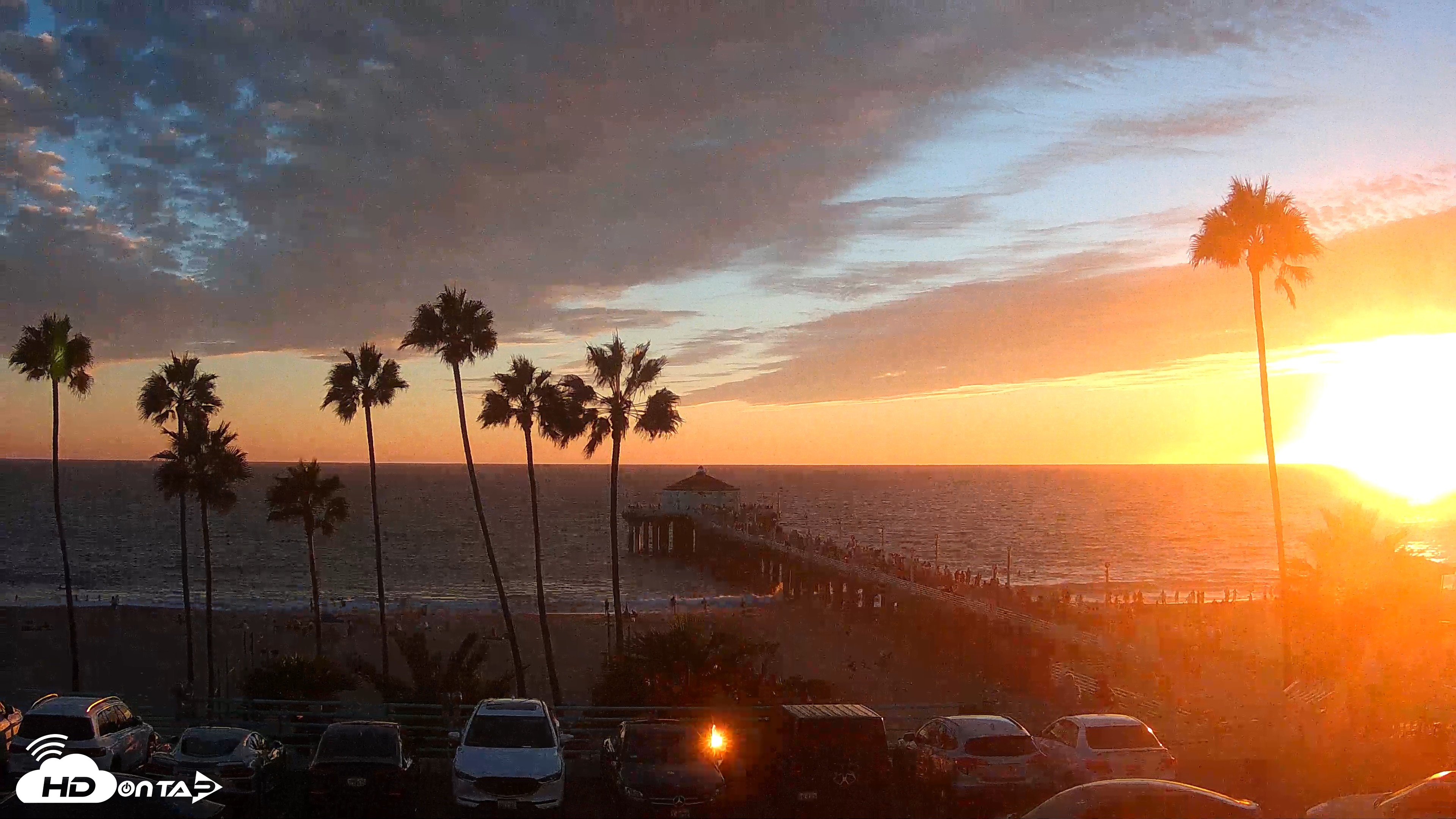 Snapshot of Manhattan Beach Pier Ultra HD Live Webcam taken Sep 5, 2026, 7:07pm PDT