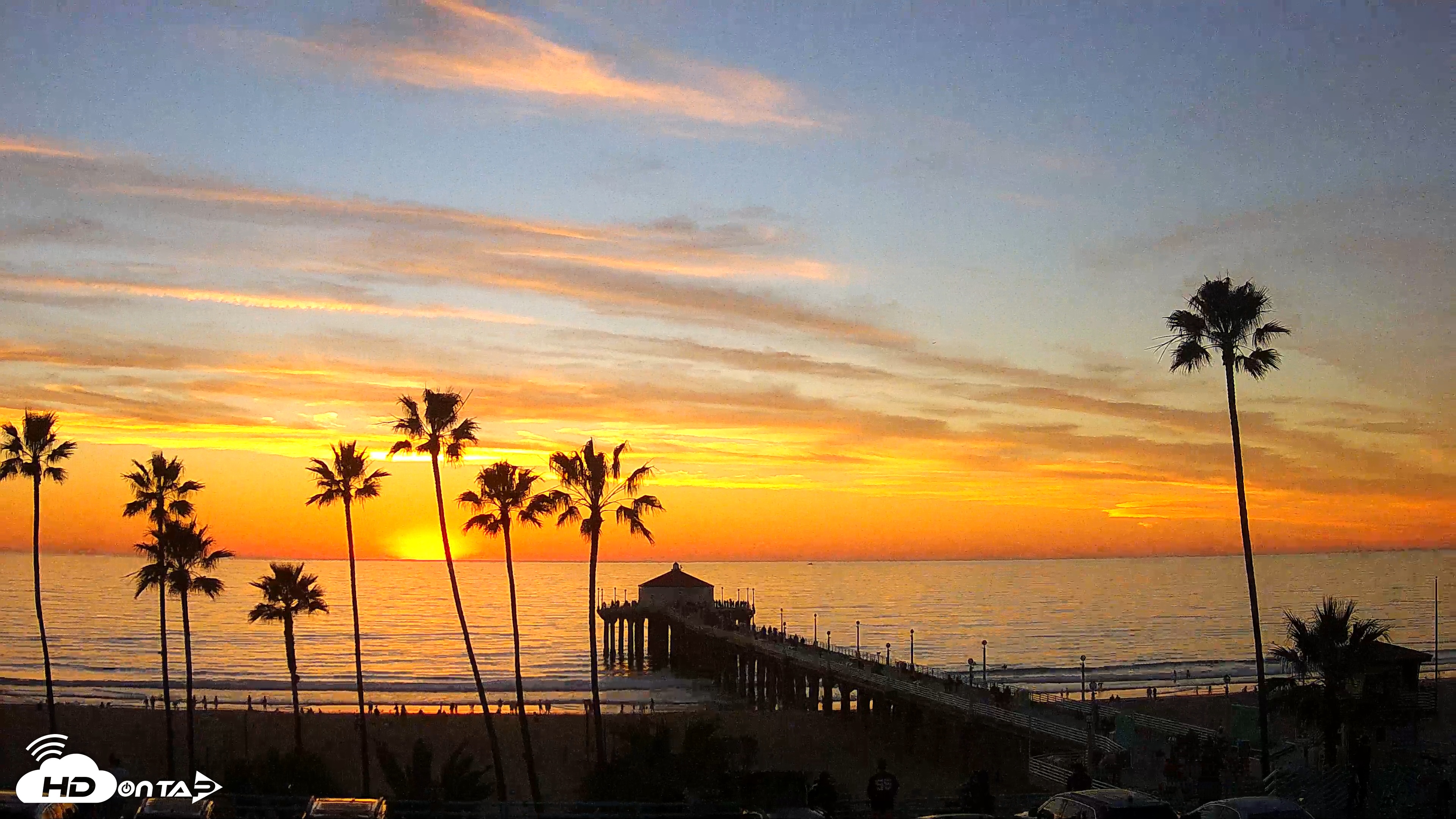 Snapshot of Manhattan Beach Pier Ultra HD Live Webcam taken Jan 16, 2026, 5:12pm PST