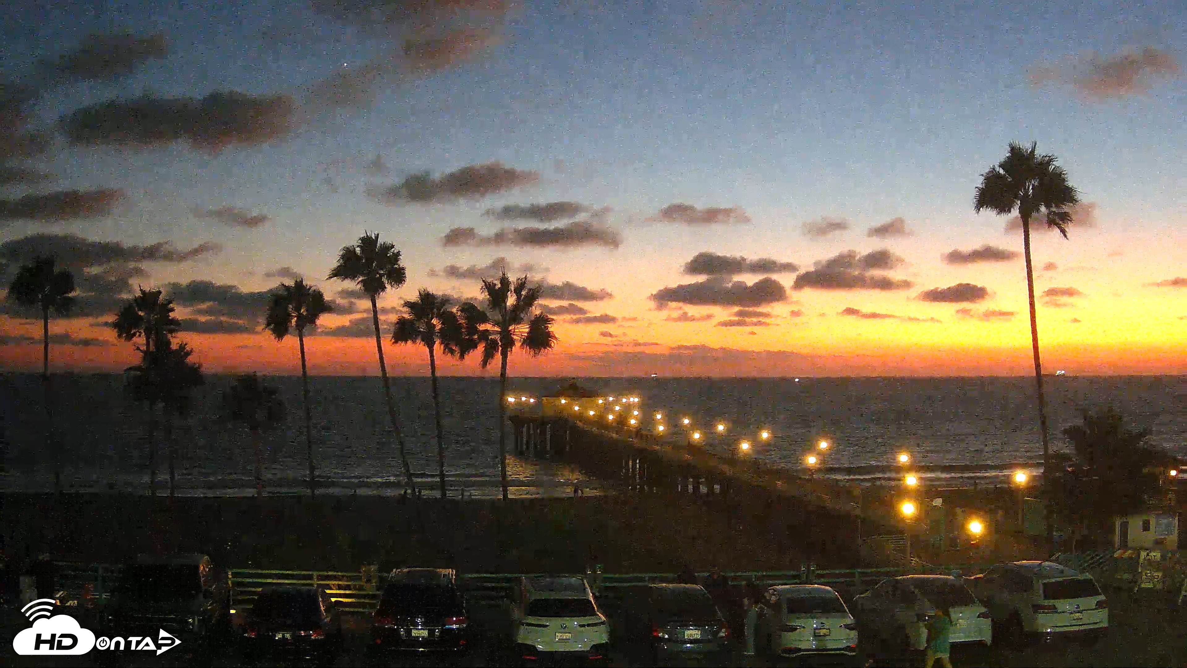 Snapshot of Manhattan Beach Pier Ultra HD Live Webcam taken Sep 3, 2026, 7:50pm PDT