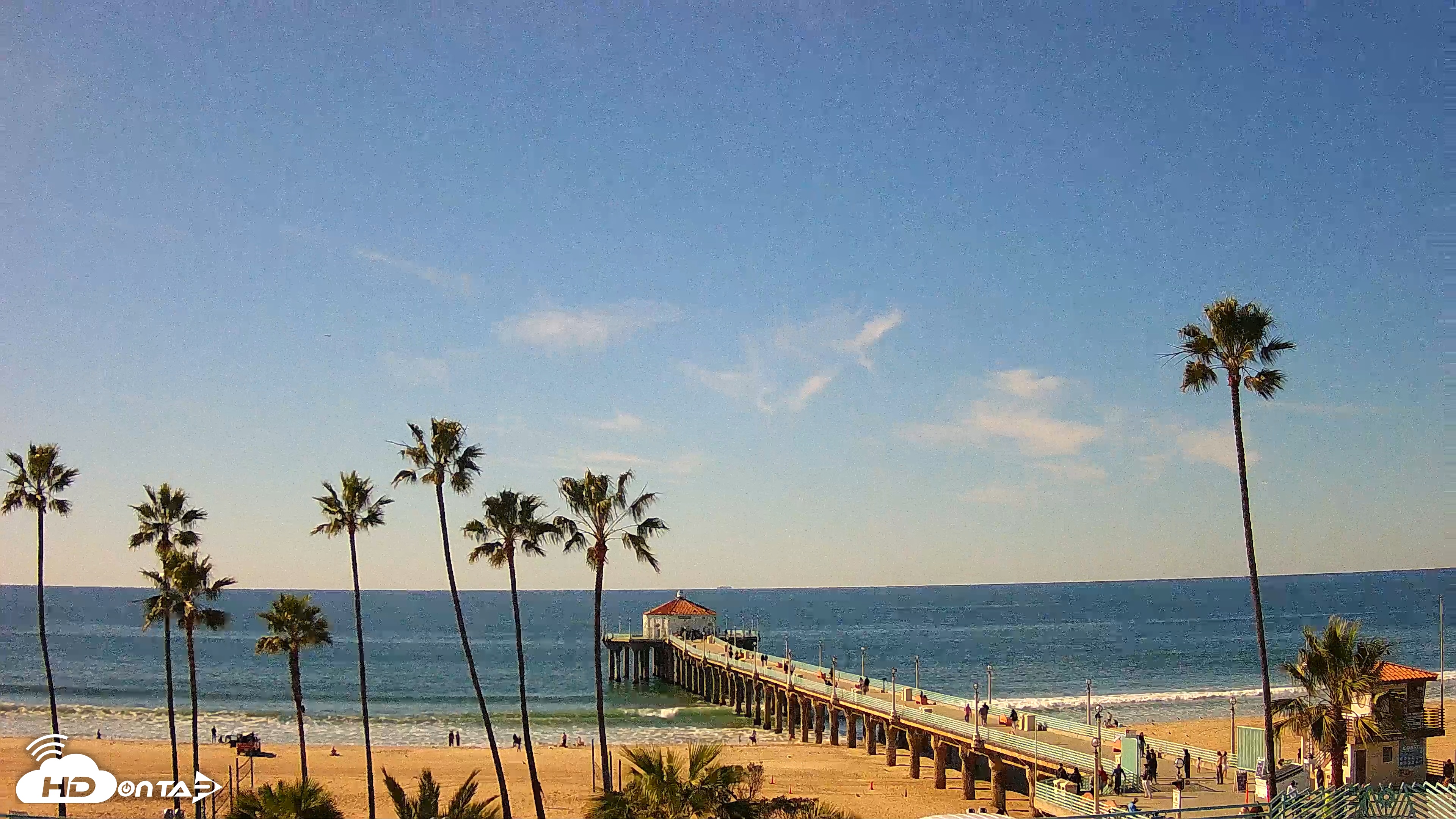 Snapshot of Manhattan Beach Pier Ultra HD Live Webcam taken Jan 9, 2026, 12:41pm PST