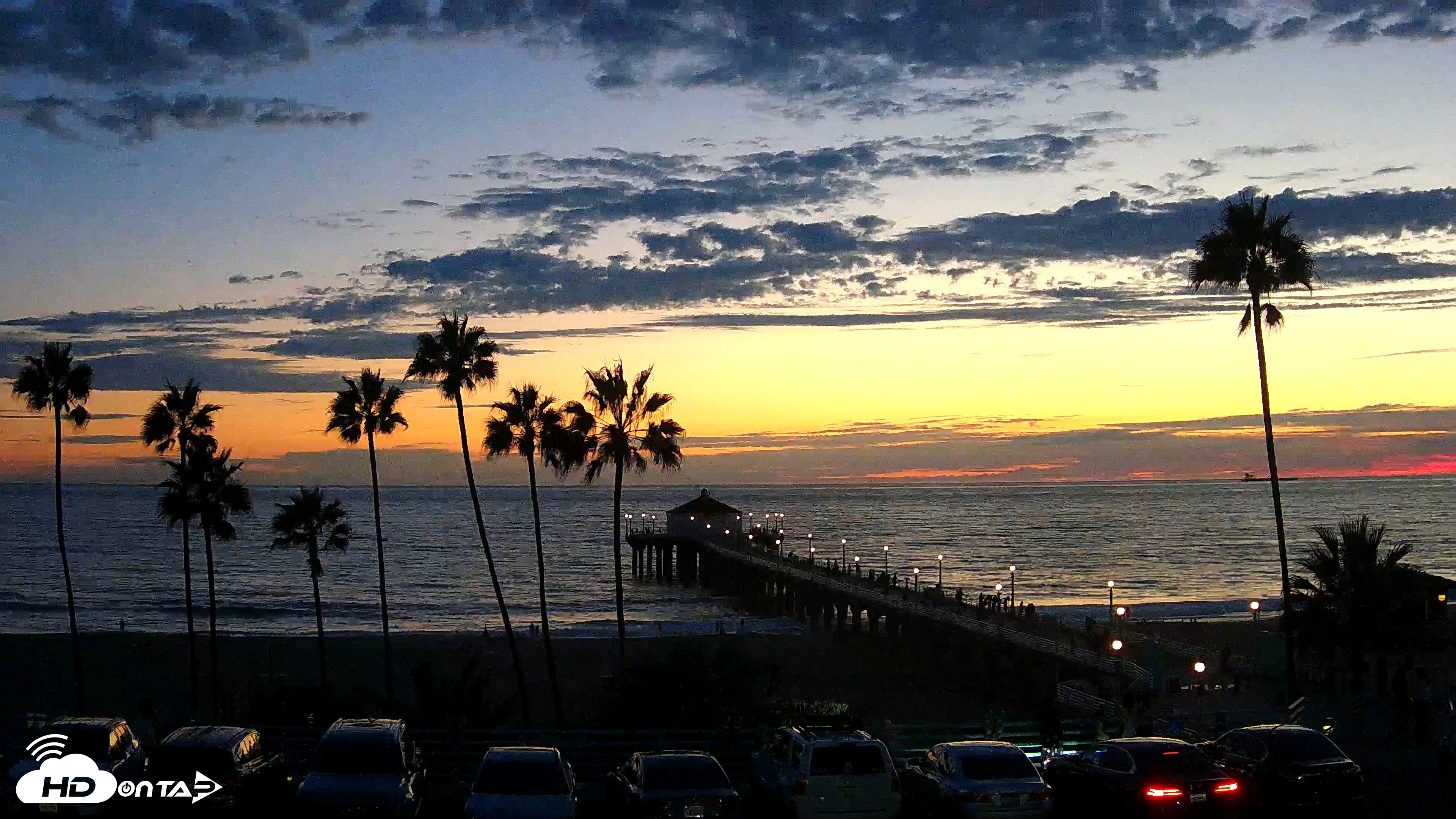 Snapshot of Manhattan Beach Pier Ultra HD Live Webcam taken Sep 8, 2026, 7:29pm PDT