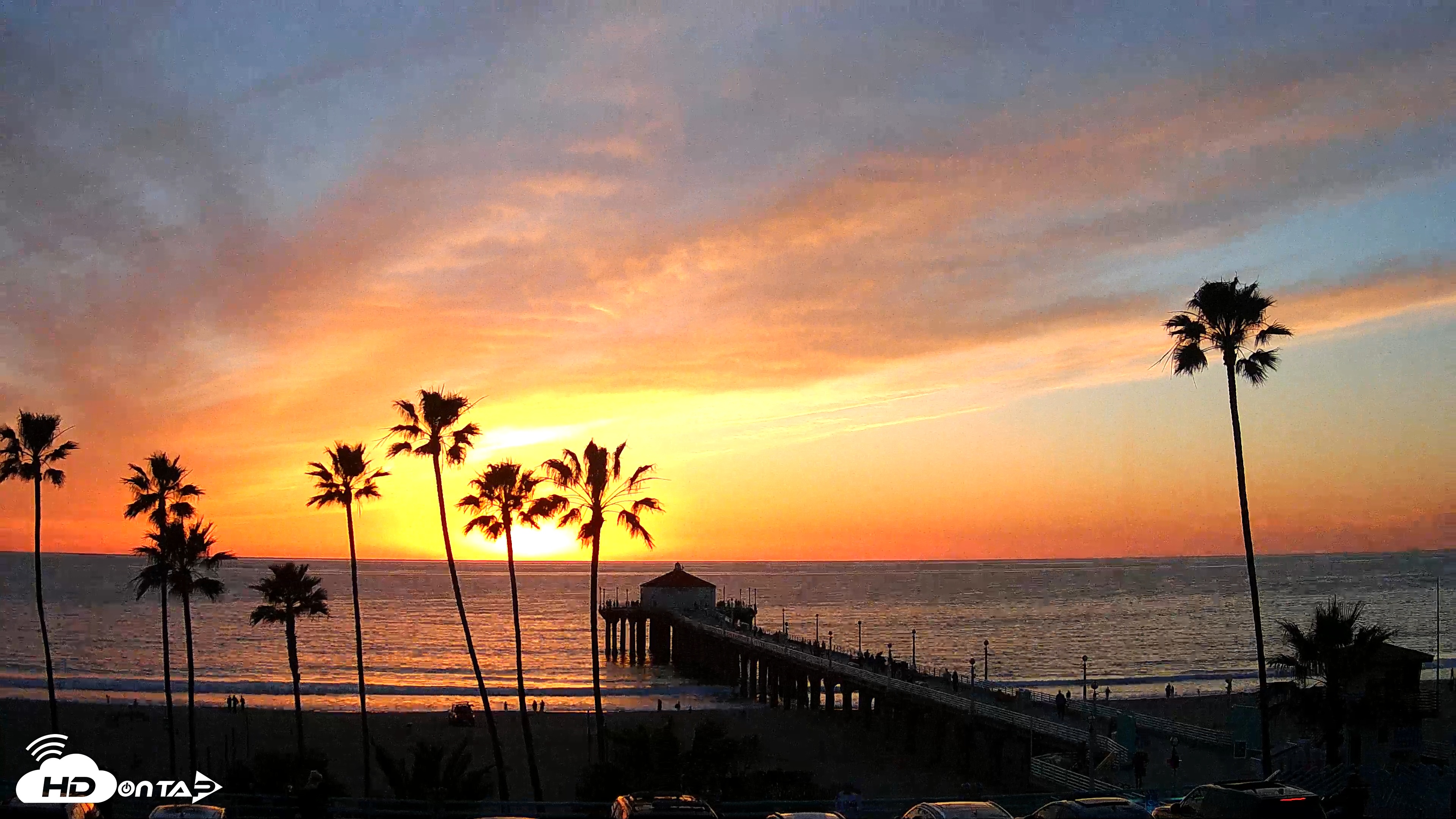 Snapshot of Manhattan Beach Pier Ultra HD Live Webcam taken Jan 28, 2026, 5:23pm PST