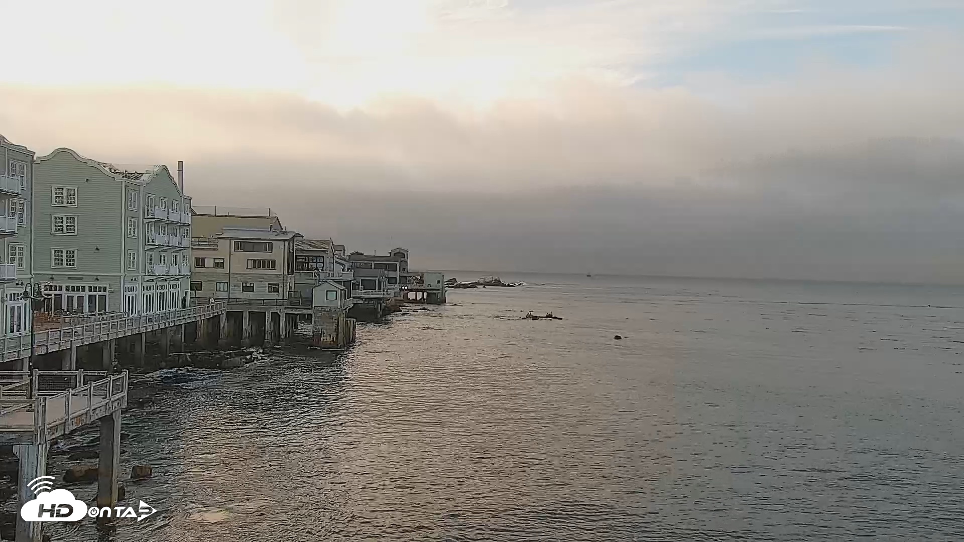 Snapshot of Monterey Cannery Row Live Webcam taken Oct 1, 2026, 6:02pm PDT