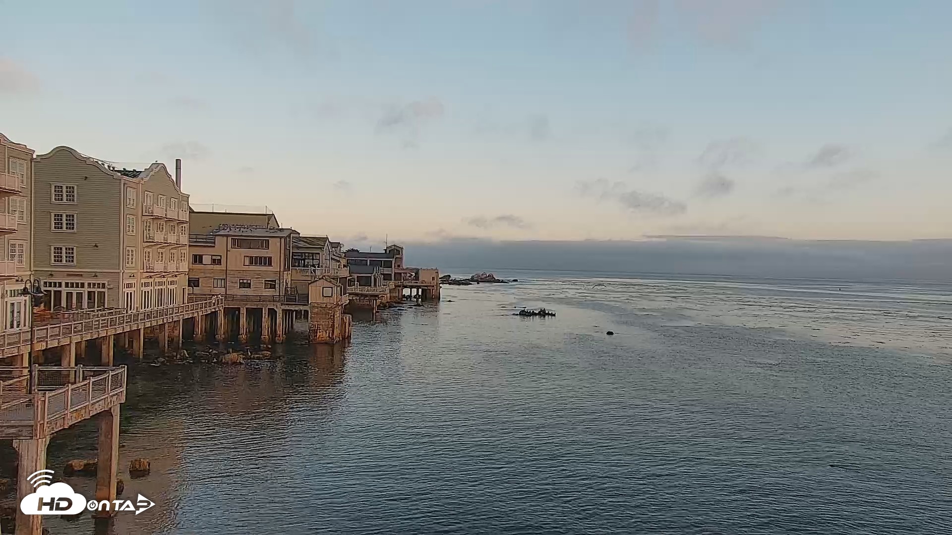 Snapshot of Monterey Cannery Row Live Webcam taken Sep 3, 2026, 6:58am PDT