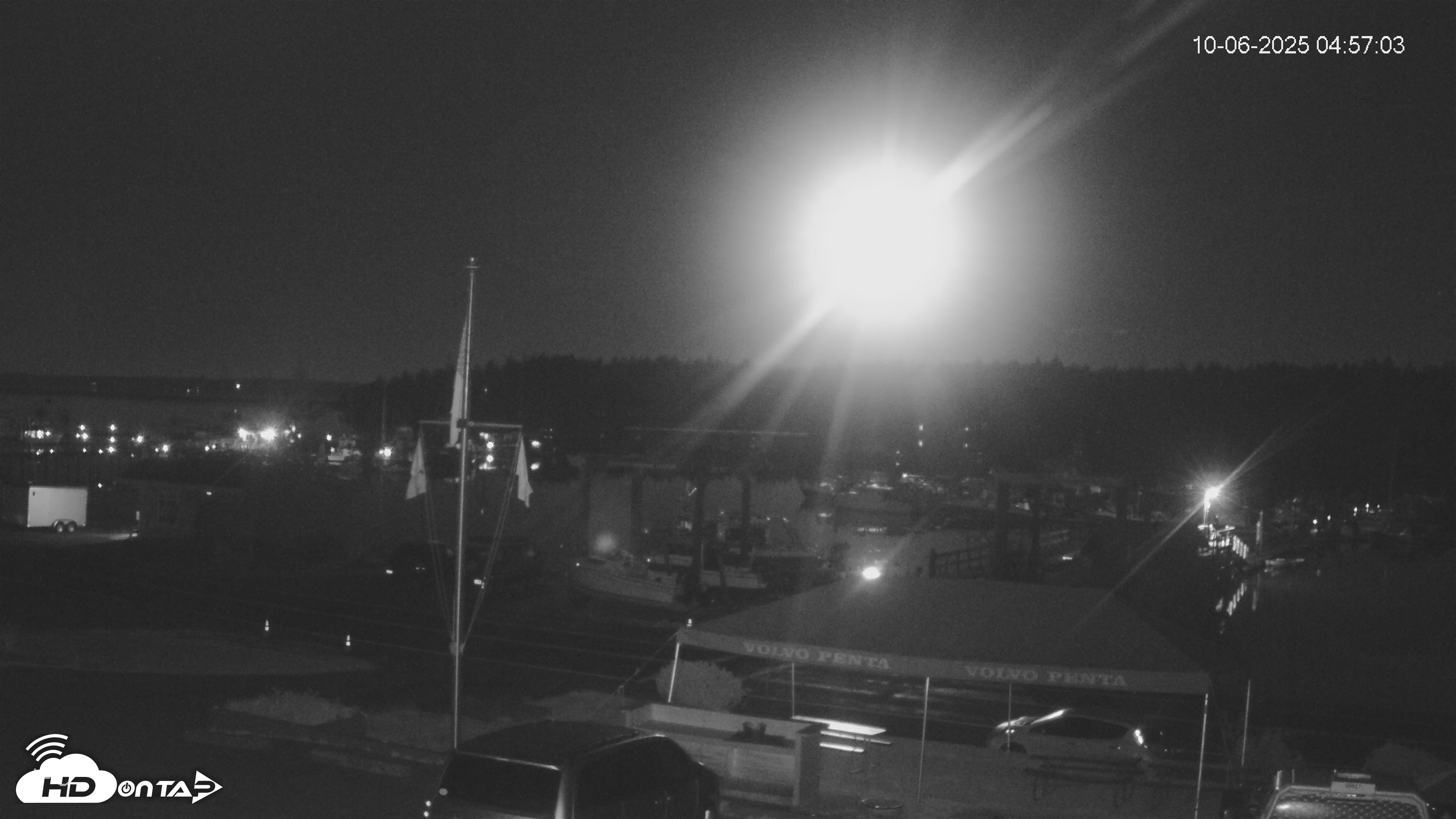 Snapshot of Lopez Island Marina Live Webcam taken Oct 6, 2025, 5:57am PDT