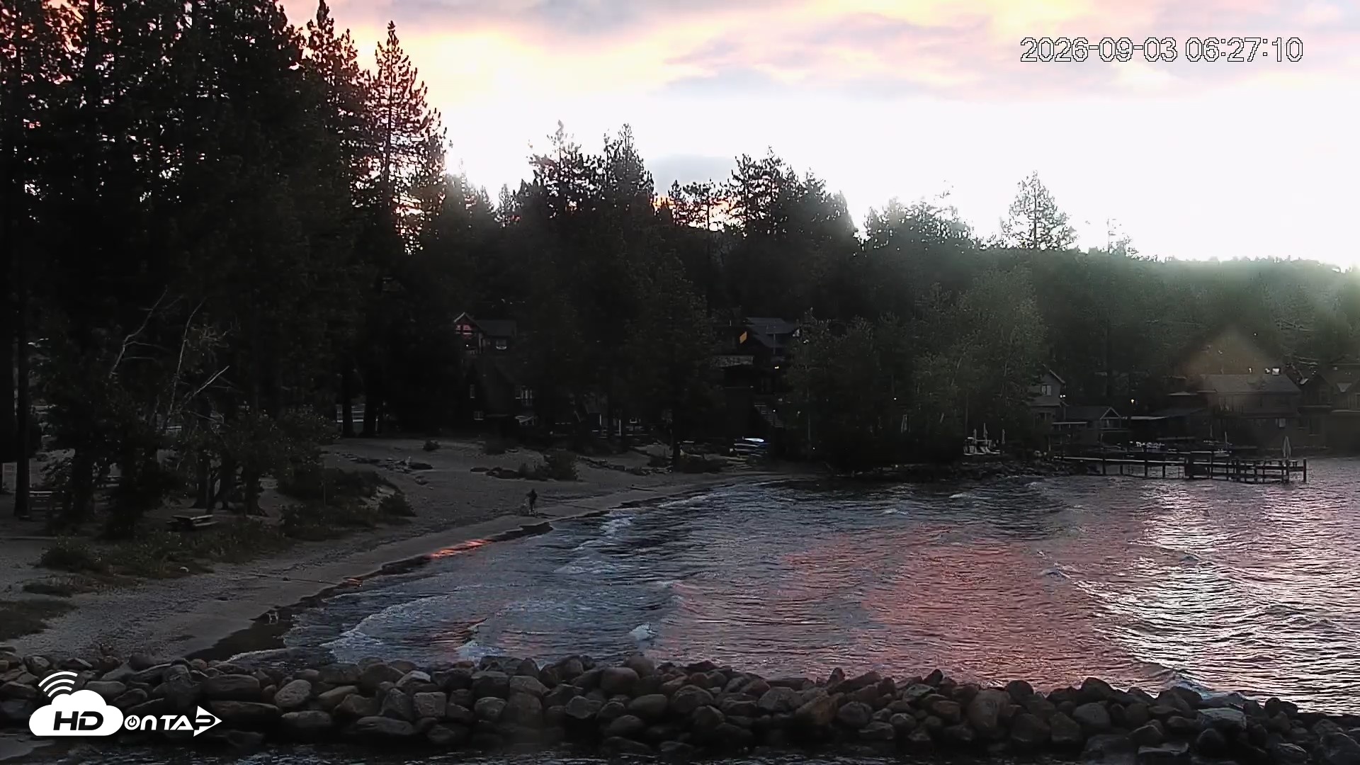 Snapshot of Tahoe Vista Lake Tahoe Live Webcam taken Sep 3, 2026, 6:28am PDT
