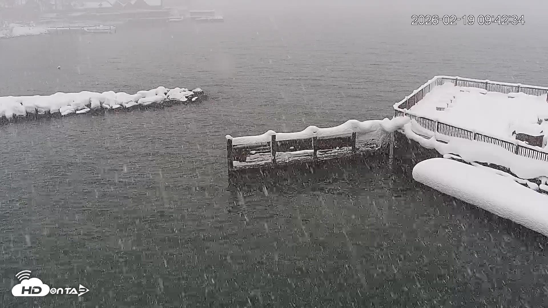 Snapshot of Tahoe Vista Lake Tahoe Live Webcam taken Feb 19, 2026, 9:44am PST