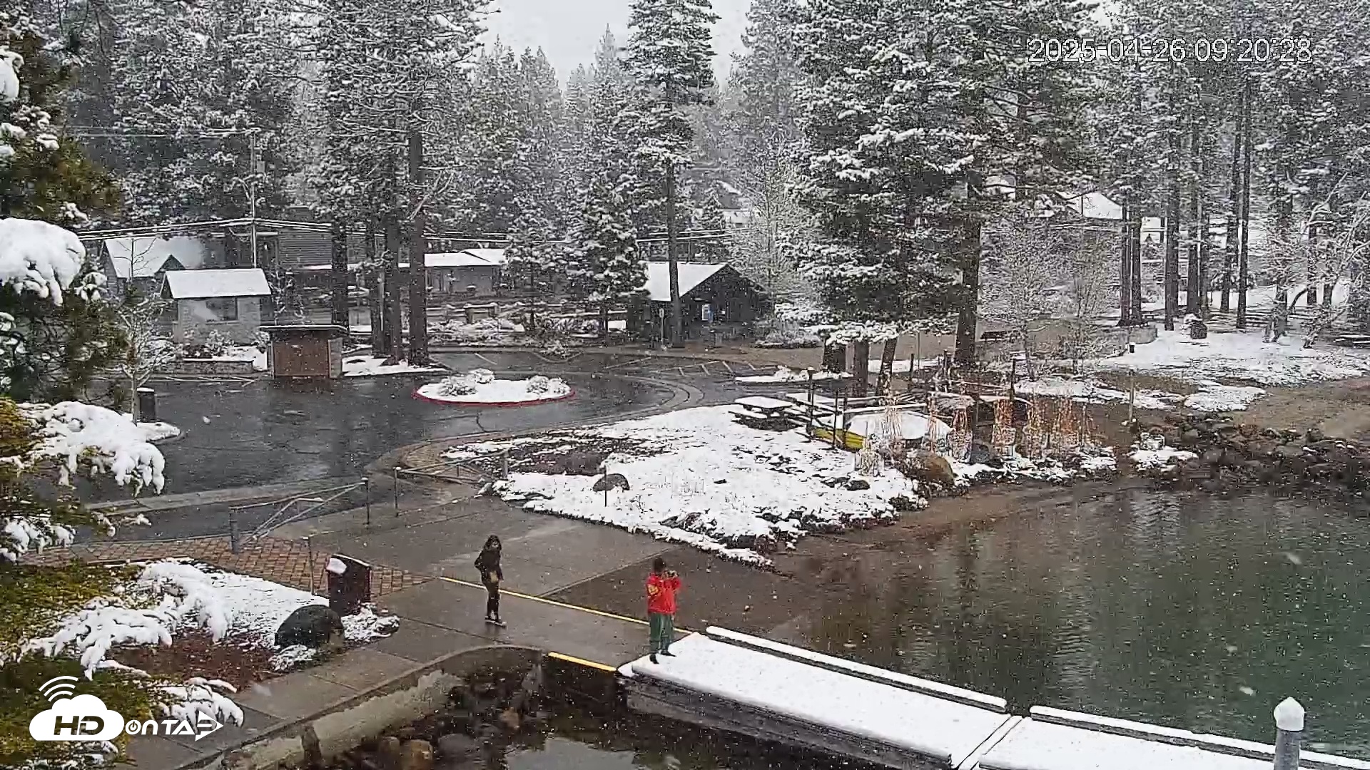 Snapshot of Tahoe Vista Lake Tahoe Live Webcam taken Apr 26, 2025, 9:21am PDT