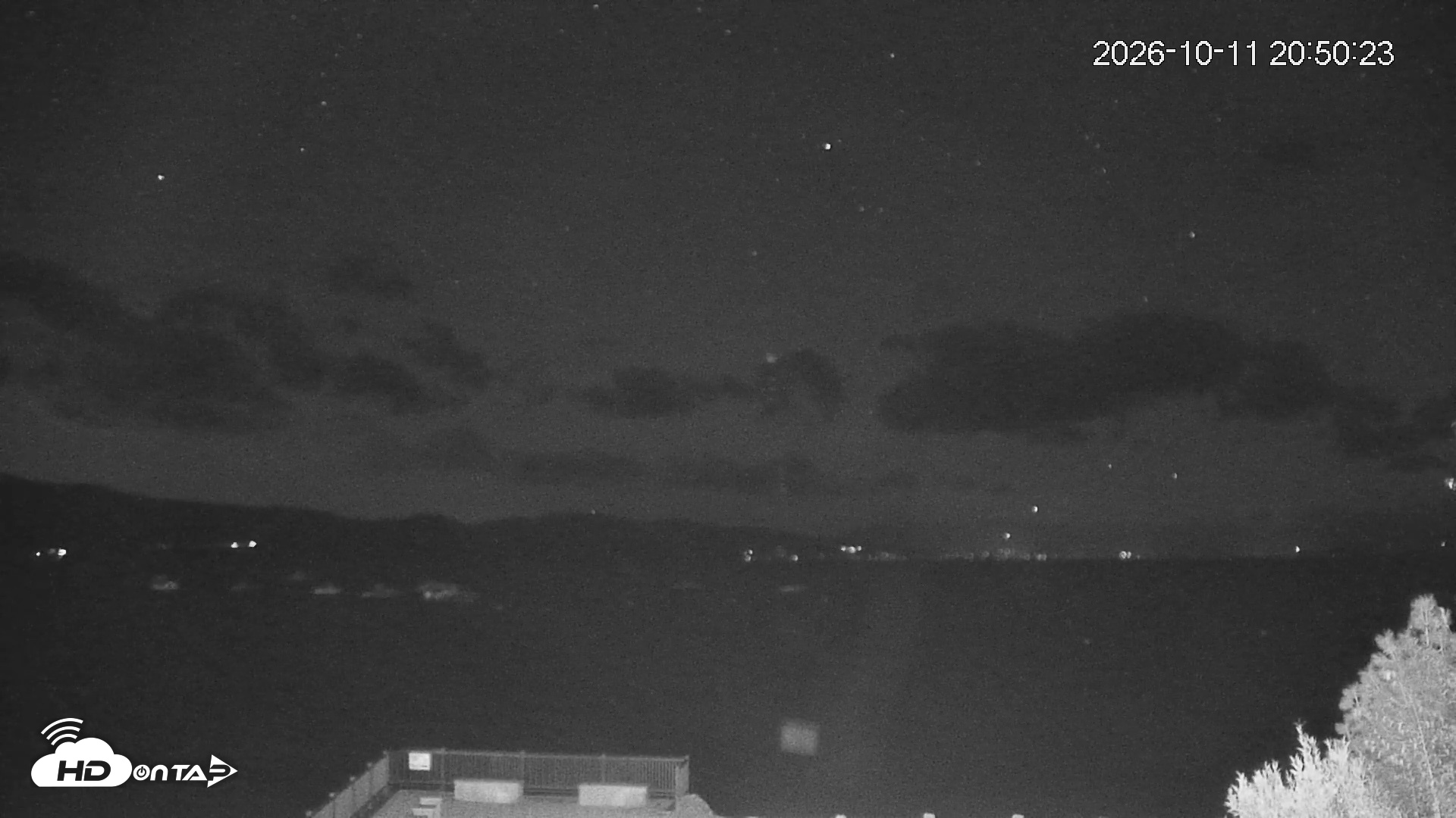 Snapshot of Tahoe Vista Lake Tahoe Live Webcam taken Oct 11, 2026, 8:52pm PDT