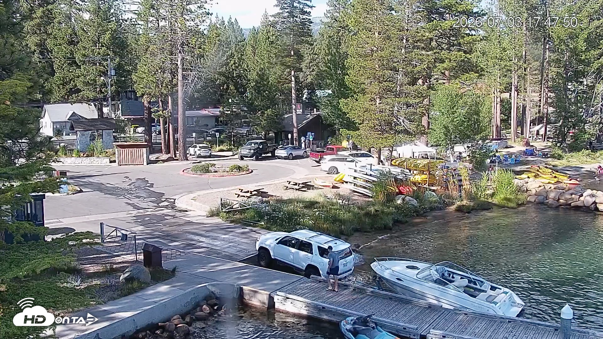 Snapshot of Tahoe Vista Lake Tahoe Live Webcam taken Jul 3, 2026, 5:49pm PDT